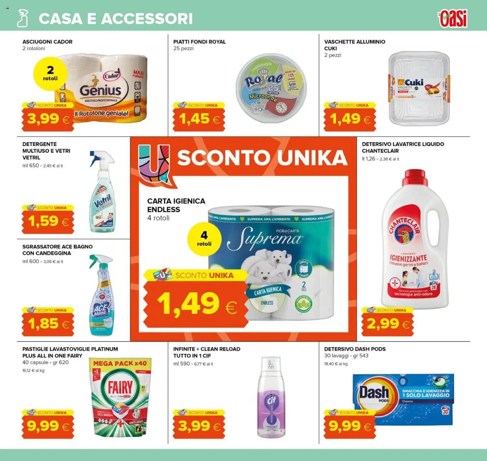 Volantino Oasi del 16.12.2025 | Pagina: 23 | Prodotti: Microonde, Sgrassatore, Lavastoviglie, Alluminio