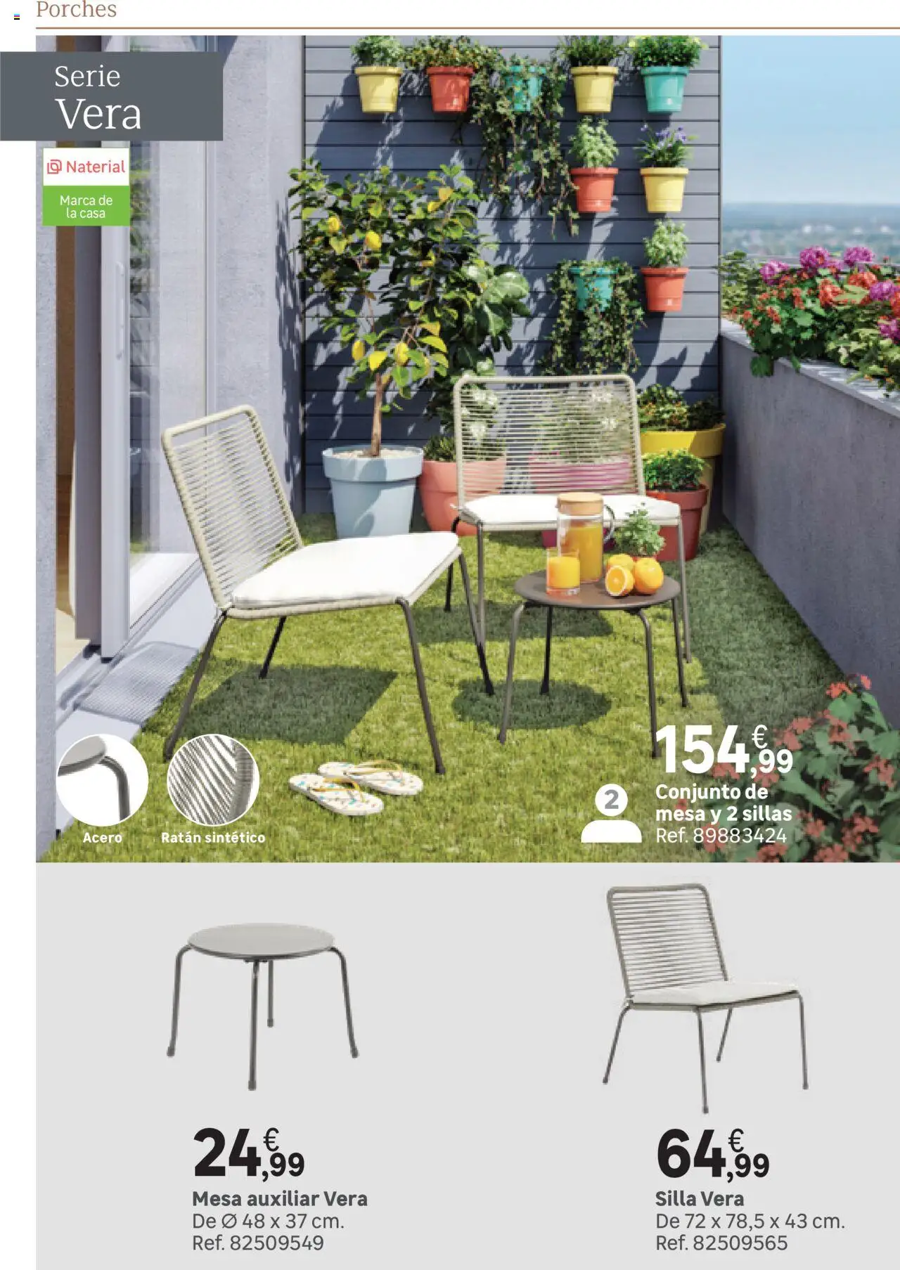 Leroy Merlin catálogo │ válido desde el 25.03.2025 | Página: 98 | Productos: Mesa auxiliar, Mesa, Silla