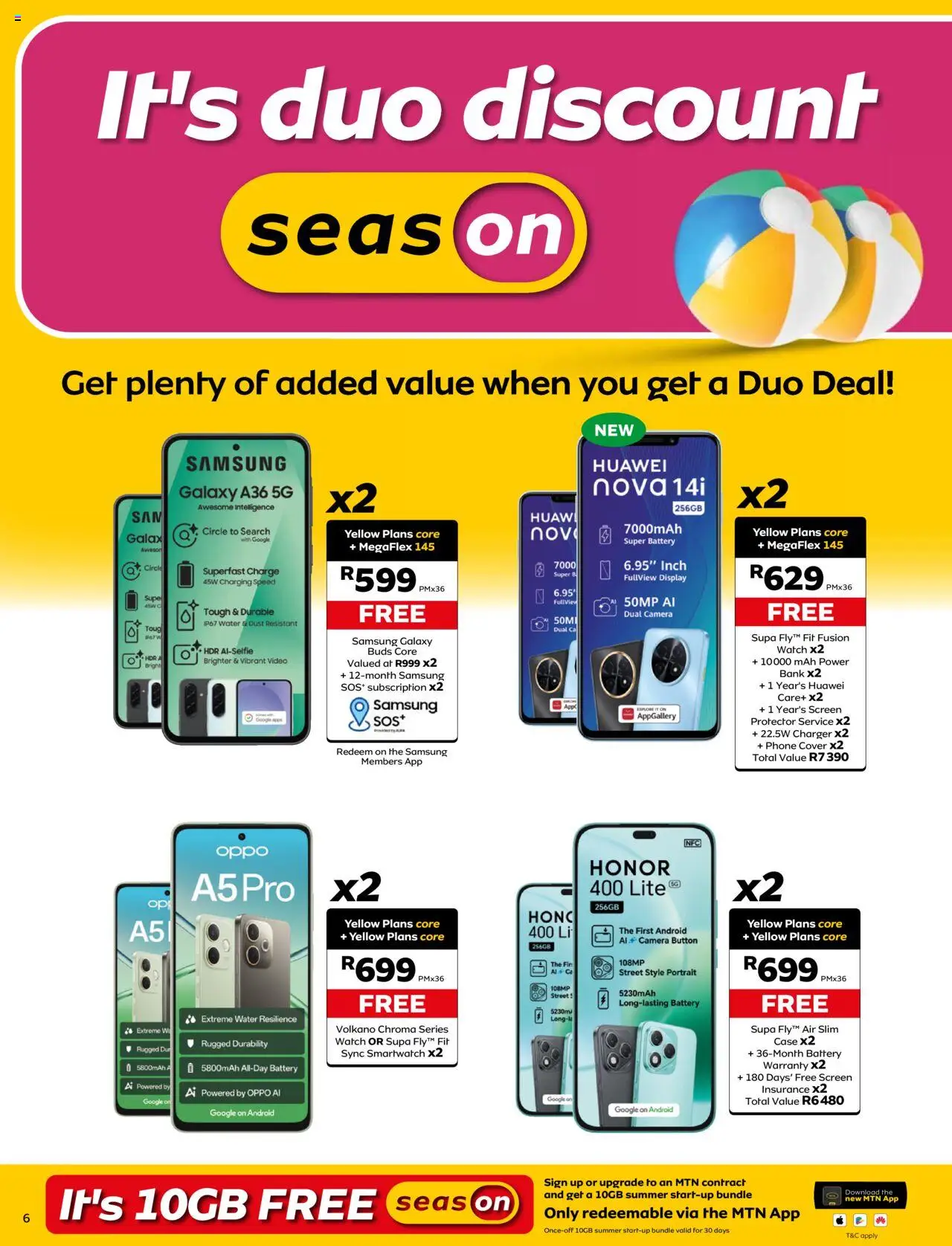 New MTN catalogue – valid from 07.10.2025 | Page: 6 | Products: Watch, Case, Smartwatch, Battery