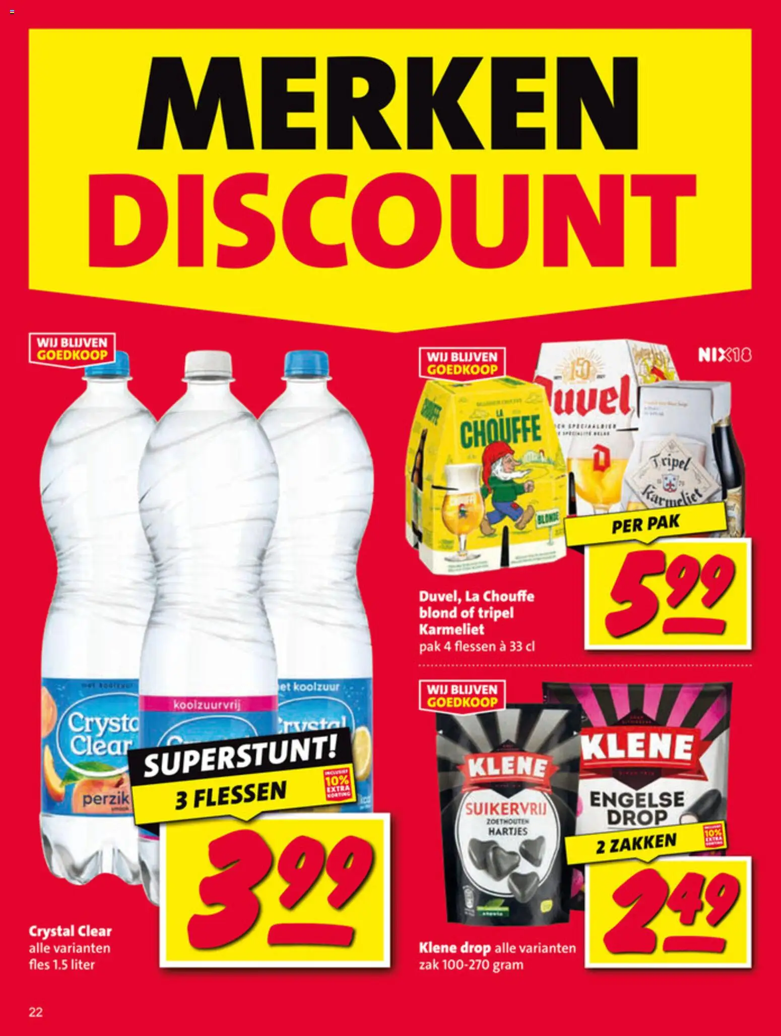 {H1} | Pagina: 22 | Producten: Fles, Zak, La