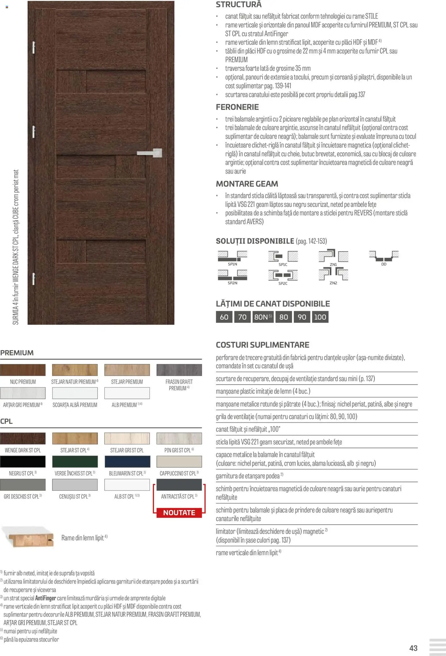 Noul catalog Proges – valabil de la 23.08.2024 | Pagină: 43 | Produse: Ușă