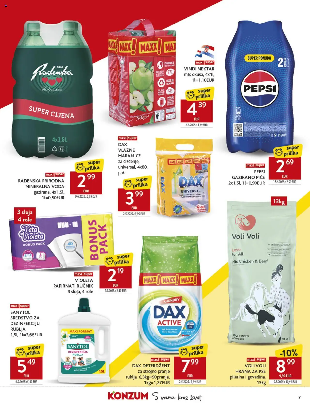 Konzum HR akciós ujság - amely érvényes a következő dátumtól: 24.09.2025 | Oldal: 7 | Termékek: Pepsi