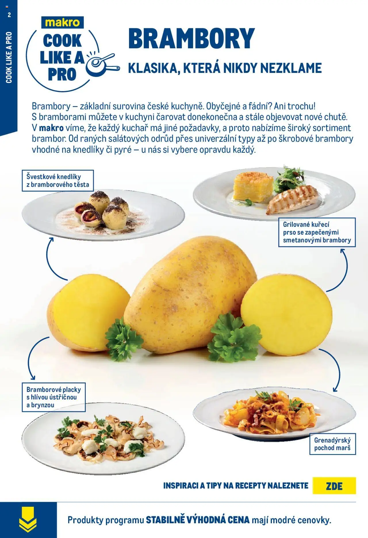 Makro leták - Pro milovníky jídla od 24.09.2025 | Strana: 2 | Produkty: Brambory