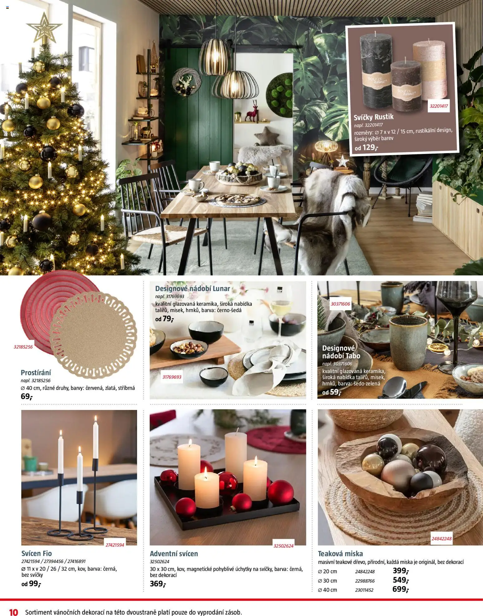 Bauhaus leták od 05.12.2025 | Strana: 10 | Produkty: Nádobí, Prostírání, Svícen, Barvy