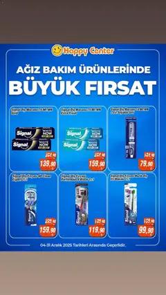 04.12.2025 tarihinden itibaren geçerli olan Happy Center kataloğu önizlemesi