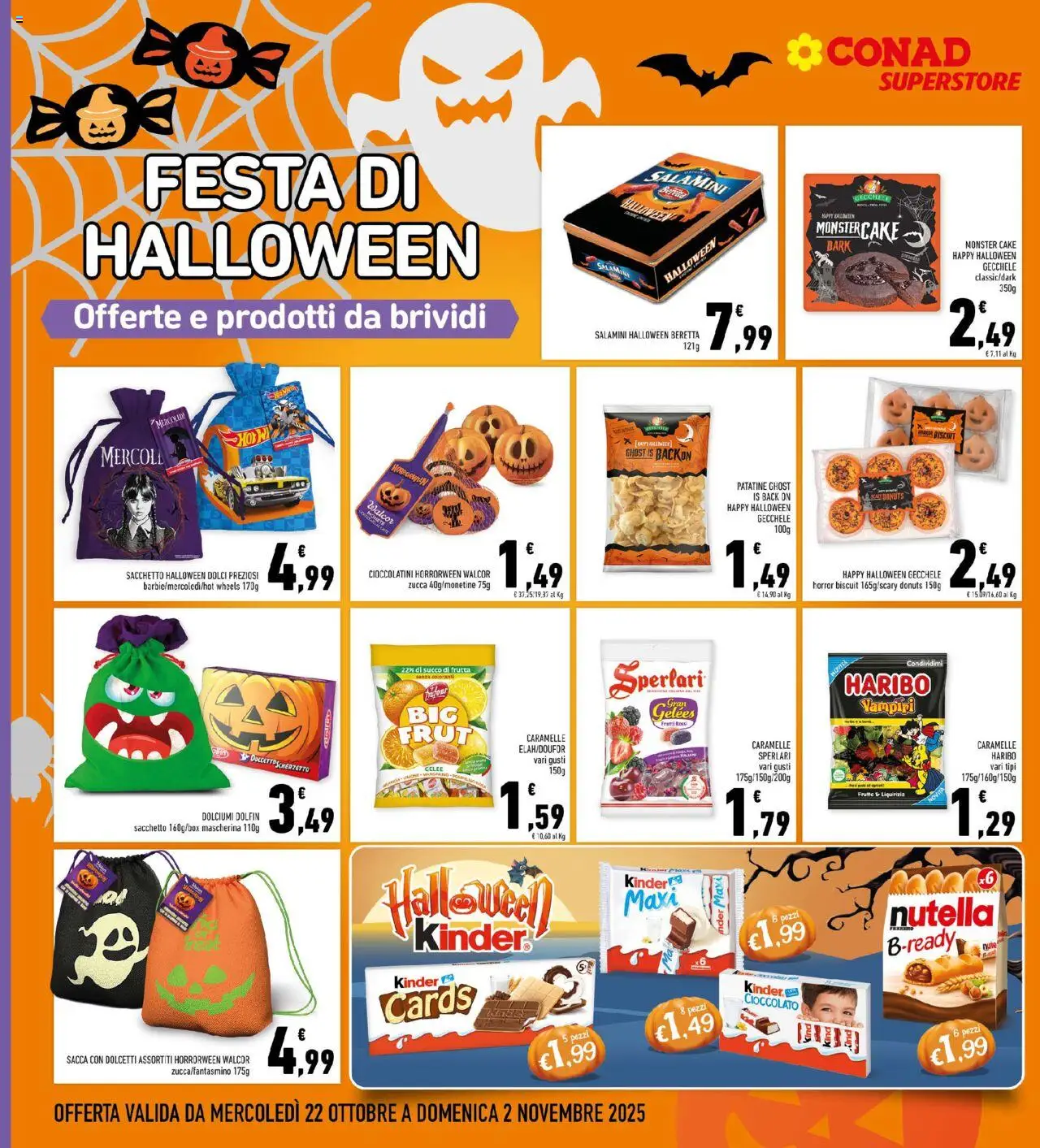 Volantino Conad del 22.10.2025 | Pagina: 14 | Prodotti: Cioccolato, Succo, Nutella, Cioccolatini