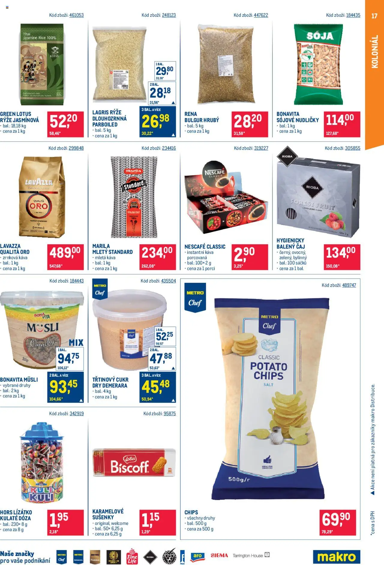 Makro leták - Gastronomie od 30.07.2025 | Strana: 17 | Produkty: Karamelové sušenky, Instantní káva, Zrnková káva, Sušenky