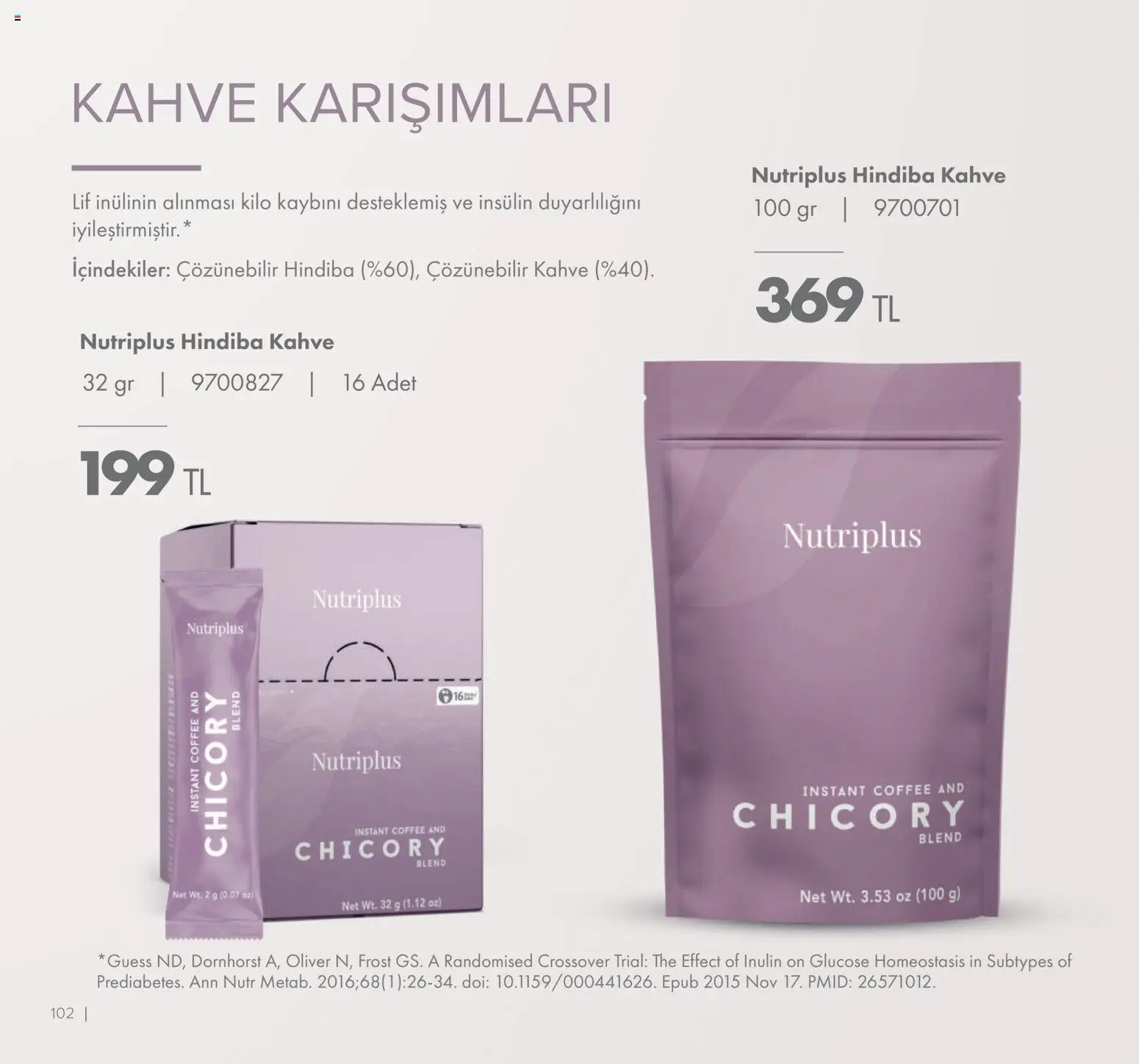 Farmasi Katalog - 01.01.2026 tarihinden itibaren geçerlidir | Sayfa: 102 | Ürünler: Kahve