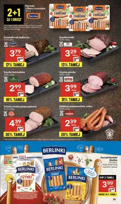 Delikatesy Centrum Gazetka od 18.09.2025 | Strona: 26 | Produkty: Schab, Parówki, Szynka, Kiełbasa podwawelska