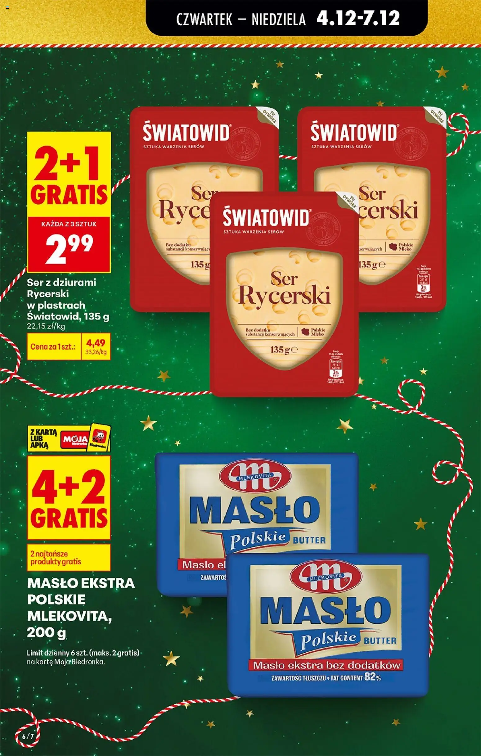 Biedronka gazetka - Oferta w tym tygodniu od 04.12.2025 | Strona: 8 | Produkty: Masło Polskie, Mleko, Masło, Ser