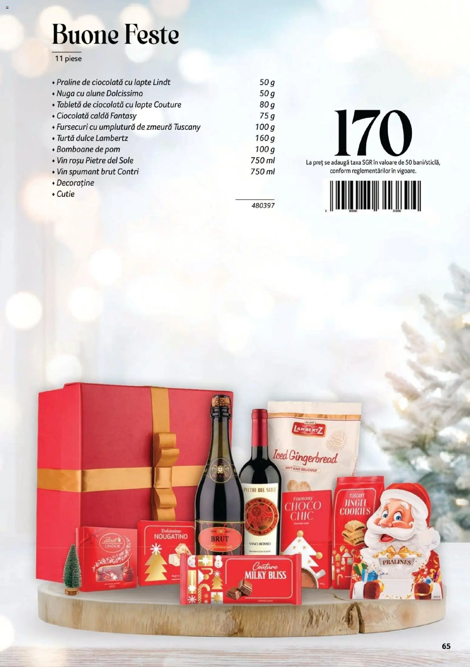 Noul catalog Selgros – valabil de la 07.11.2025 | Pagină: 65 | Produse: Zmeură, Praline, Vin, Turtă dulce