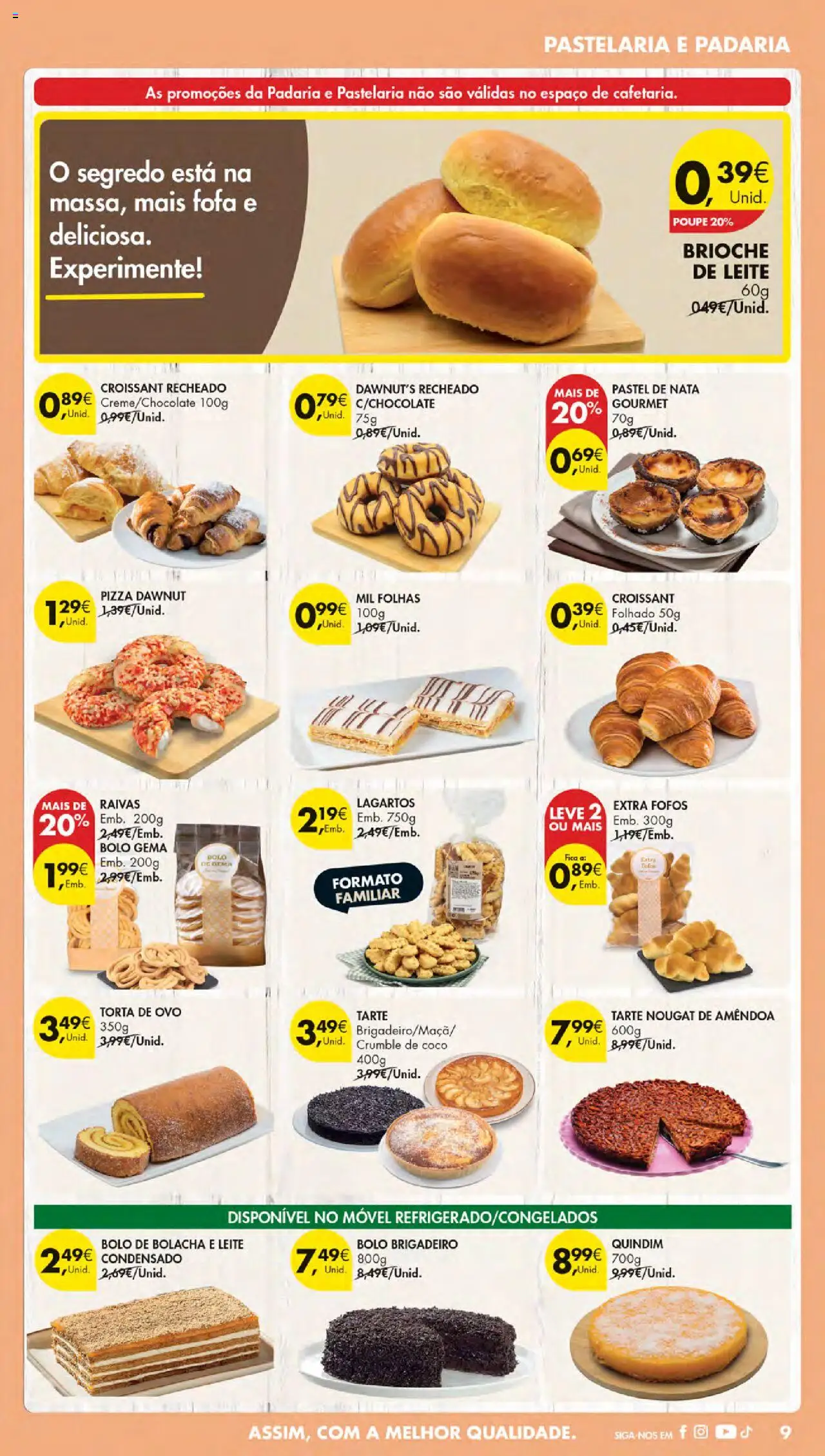 Pingo Doce Poupe Esta Semana Madeira │ válido de 30.09.2025 | Página: 11 | Produtos: Padaria, Bolo, Leite, Nata