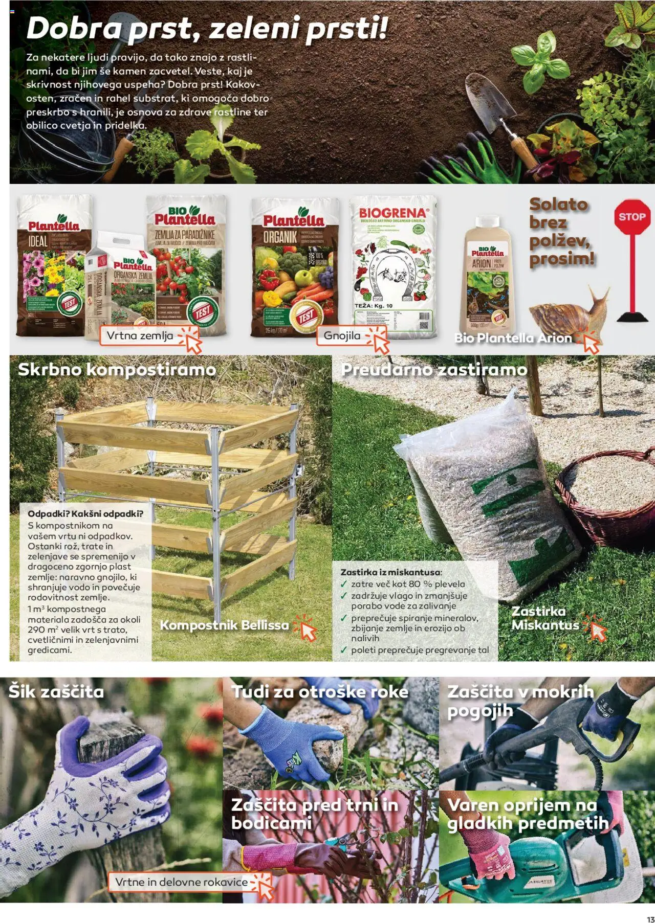 Novi Topdom katalog ponudbe – veljaven od 01.04.2025 | Stran: 13 | Izdelki: Žemlja, Teza, Zastirka, Rokavice