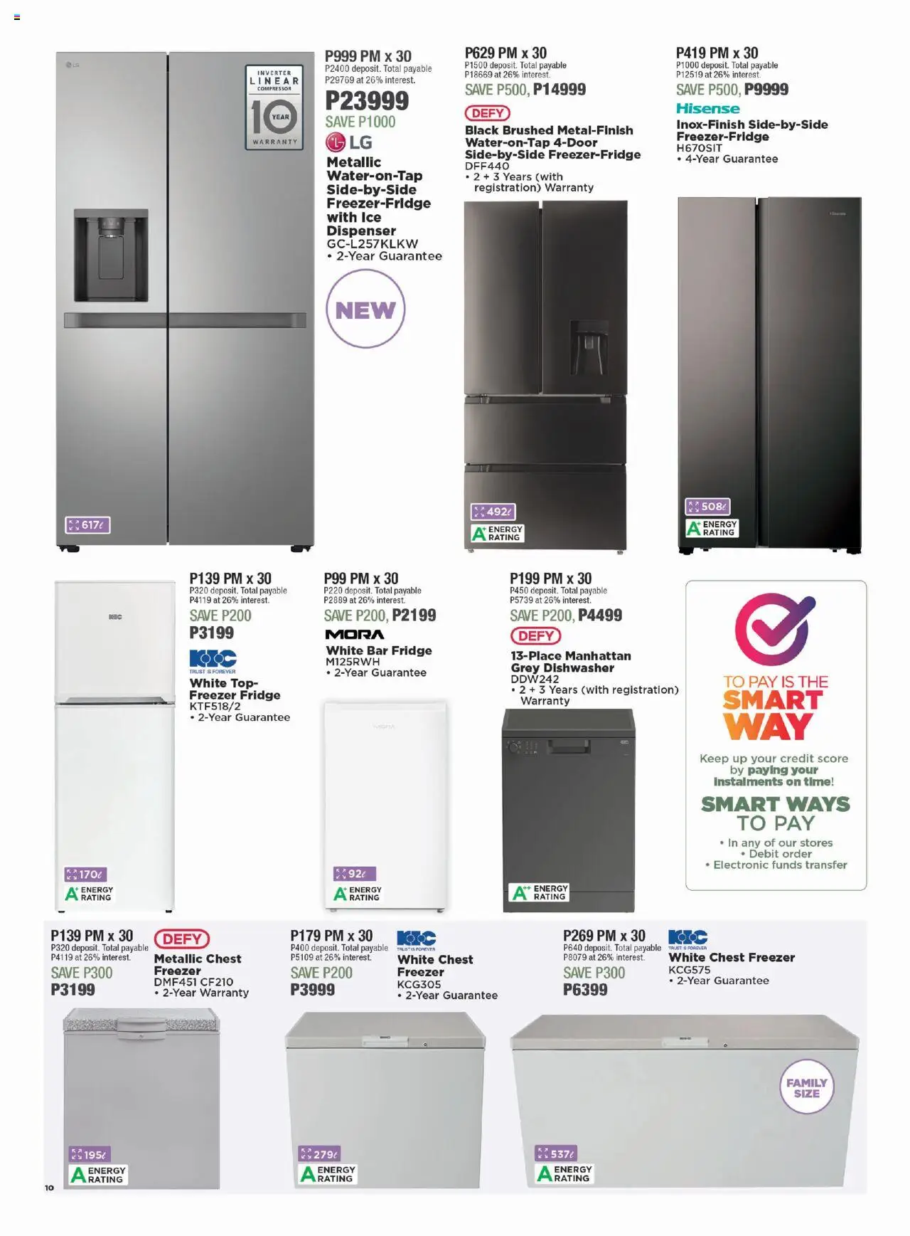 House and Home - Botswana Catalogue │ valid from 18.08.2025 | Page: 10 | Products: Freezer, Freezer fridge, Compressor, Chest freezer