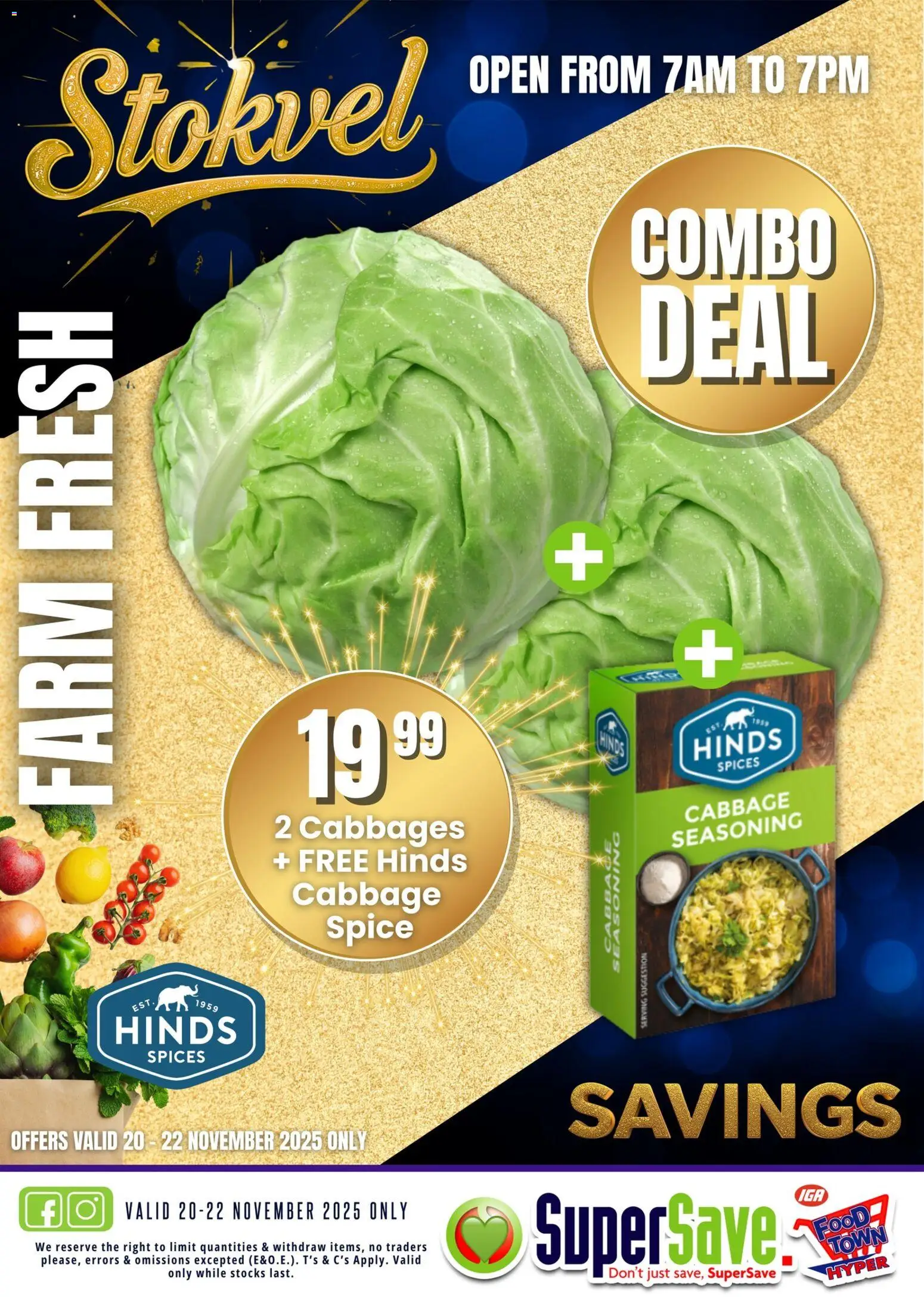 New Super Save catalogue – valid from 20.11.2025 | Page: 2 | Products: Seasoning, Spices, Cabbages