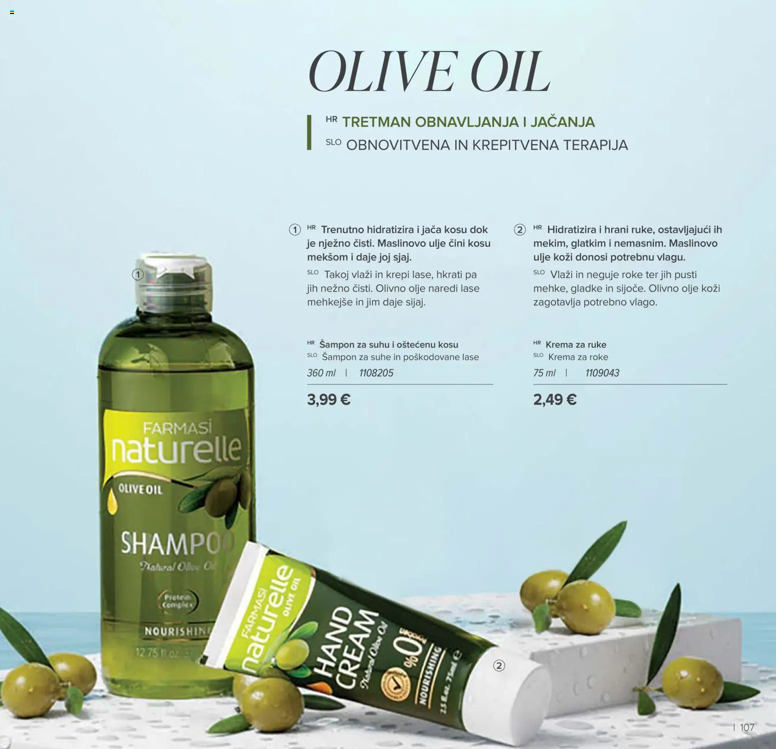 Farmasi katalog | vrijedi od 01.01.2026 | Stranica: 107 | Proizvodi: Ulje, Krema za ruke, Maslinovo ulje, Krema