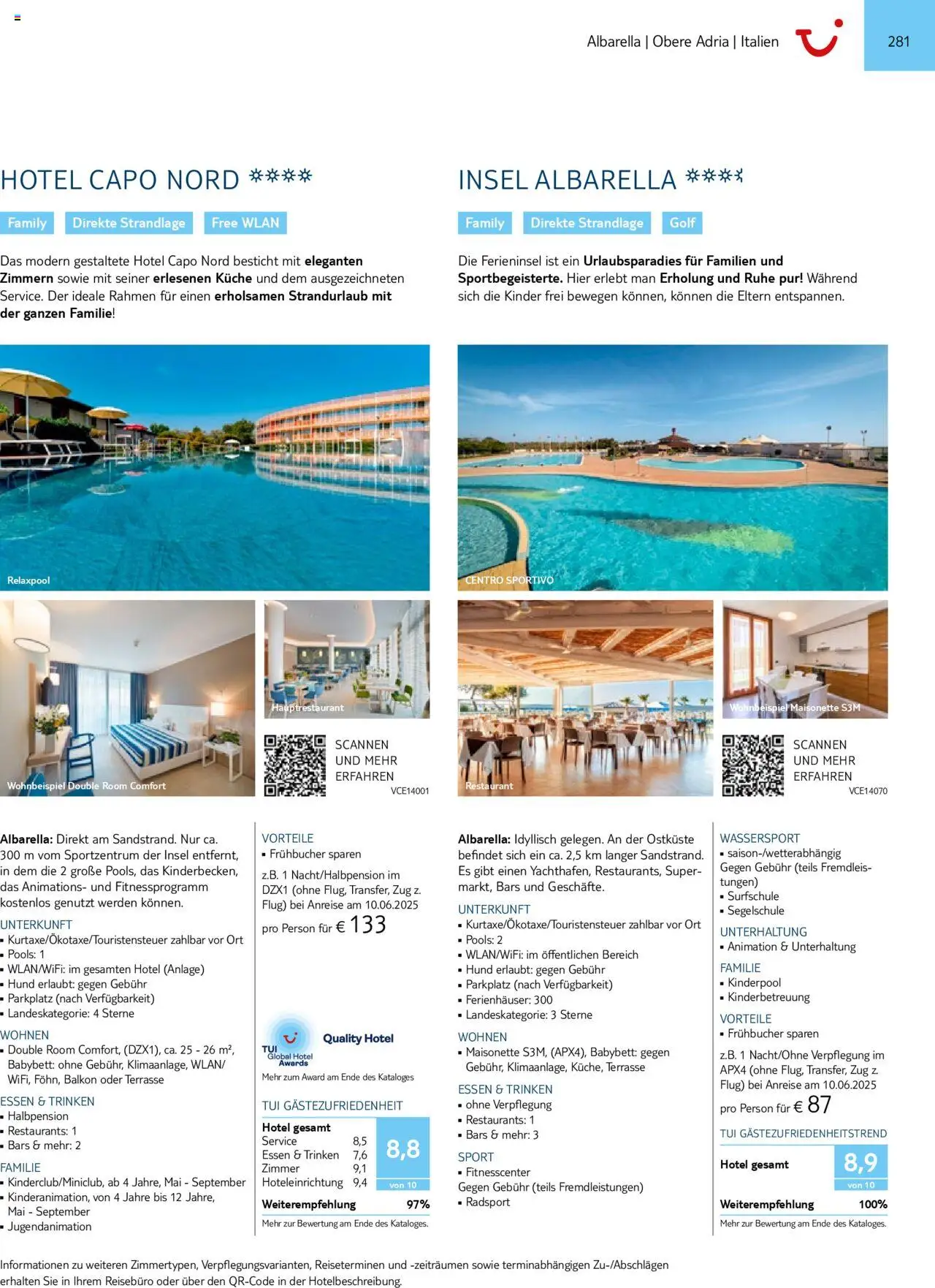 Aida - Urlaub mit eigener Anreise 2025/26 – gültig ab 01.11.2024 | Seite: 281 | Produkte: Babybett, Küche