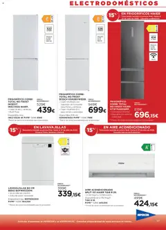 Hipercor catálogo │ válido desde el 17.07.2025 | Página: 44 | Productos: Lavavajillas, Combi, Aire acondicionado
