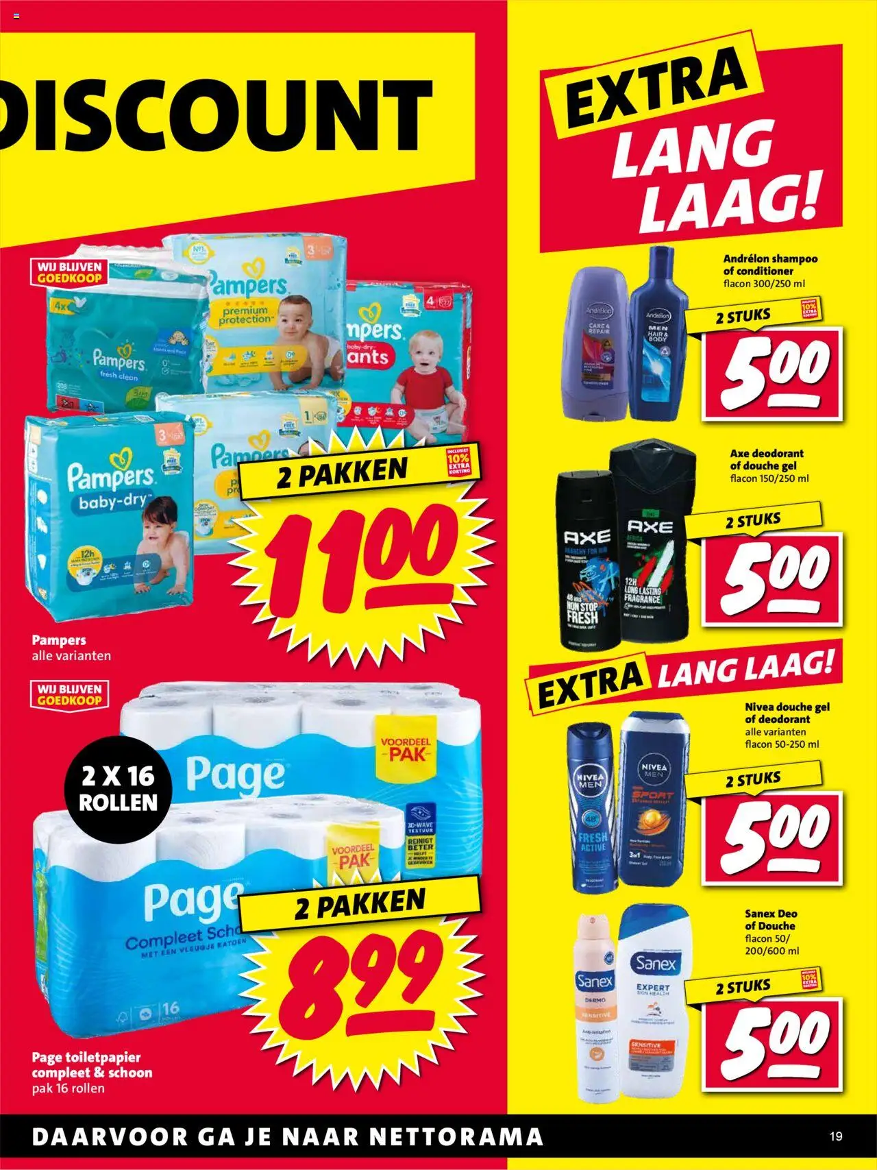  | Pagina: 19 | Producten: Gel, Toiletpapier, Shampoo, Conditioner