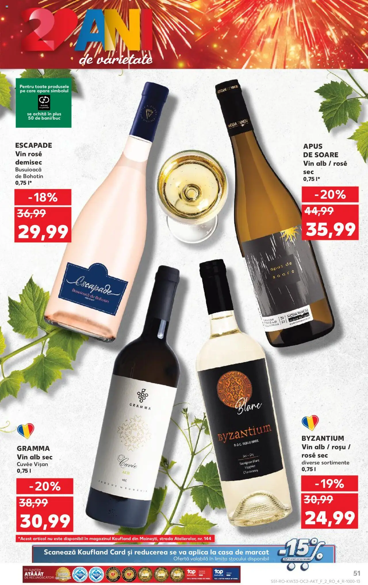 Kaufland RO akciós ujság - amely érvényes a következő dátumtól: 13.08.2025 | Oldal: 51