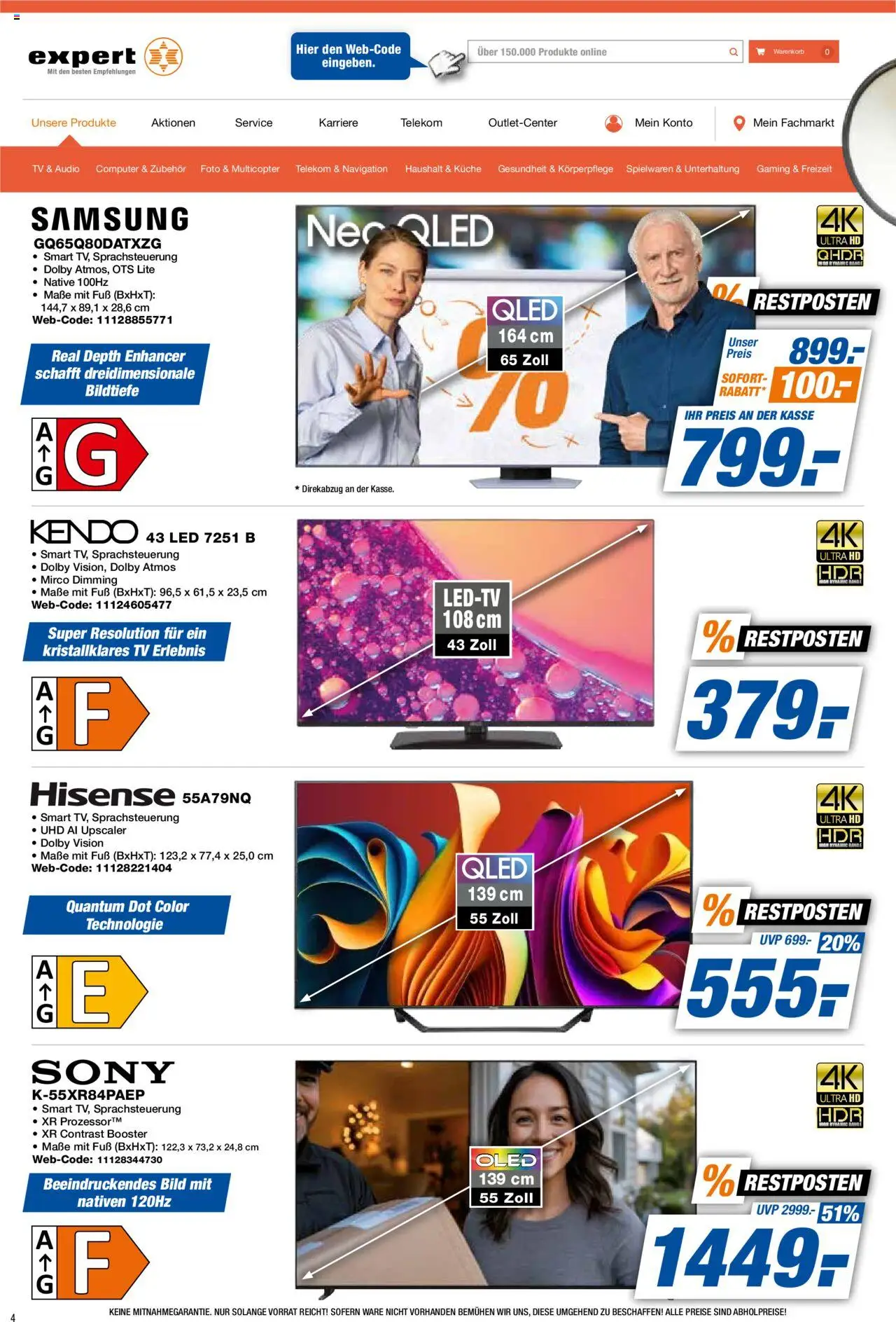Expert Prospekt 	 - gültig ab dem 25.07.2025 | Seite: 4 | Produkte: Sony, Navigation, Computer, Audio
