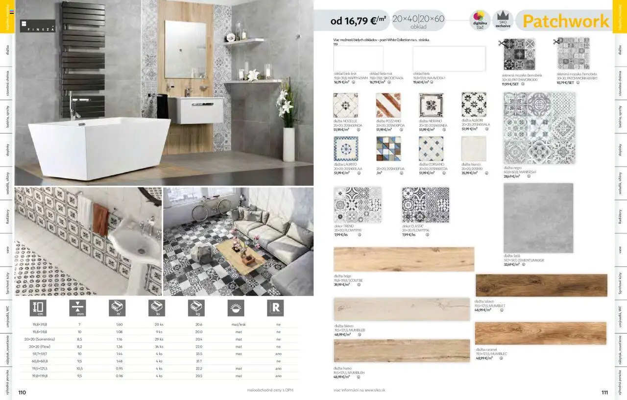 Nové Siko akcie – leták je platný od 01.09.2025 | Strana: 56 | Produkty: Osvetlenie, Dlažba, Radiátory, Obklad