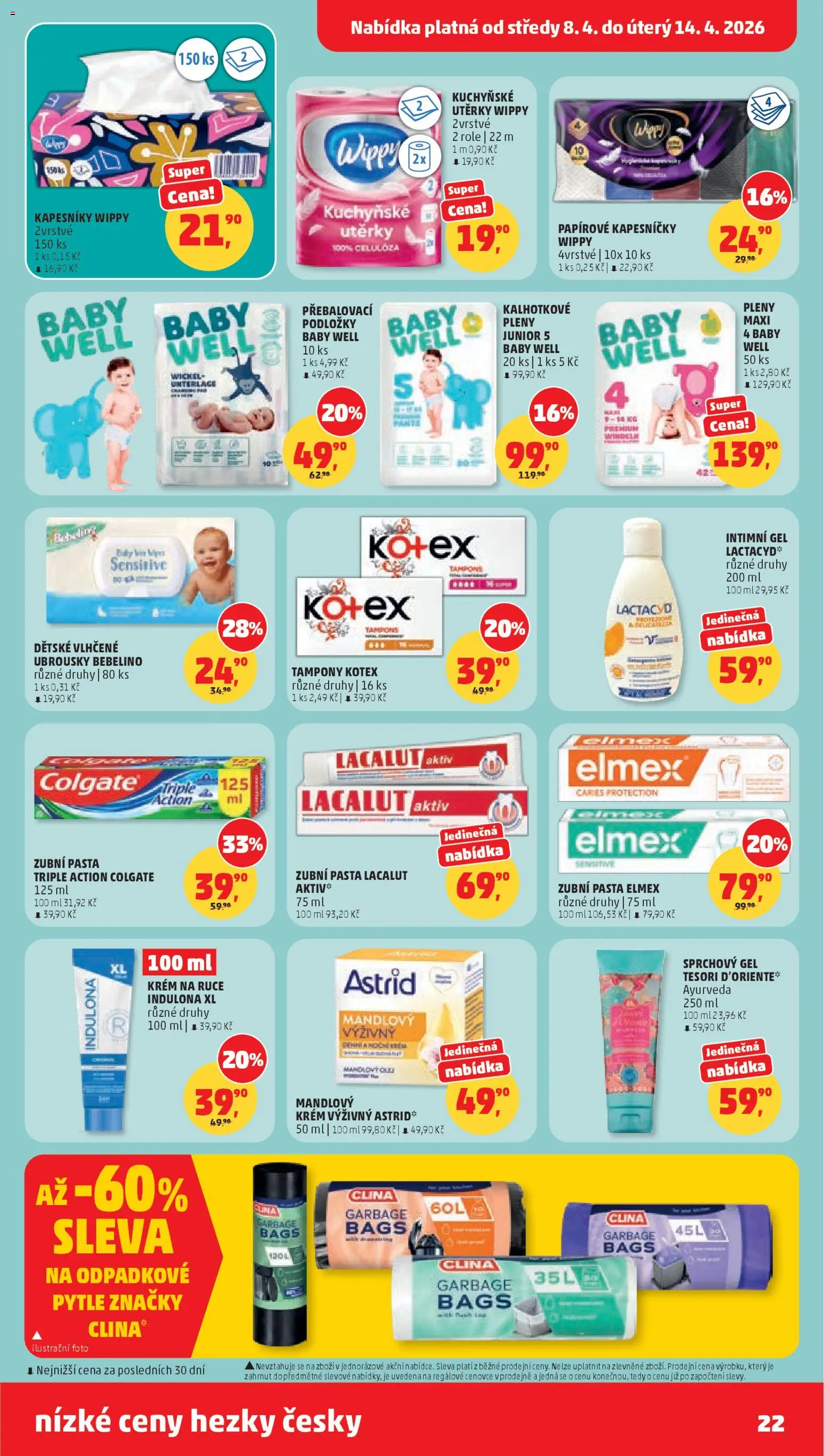 Penny Market leták od 08.04.2026 | Strana: 22 | Produkty: Zubní pasta, Tesori d'Oriente, Krém, Lacalut Aktiv