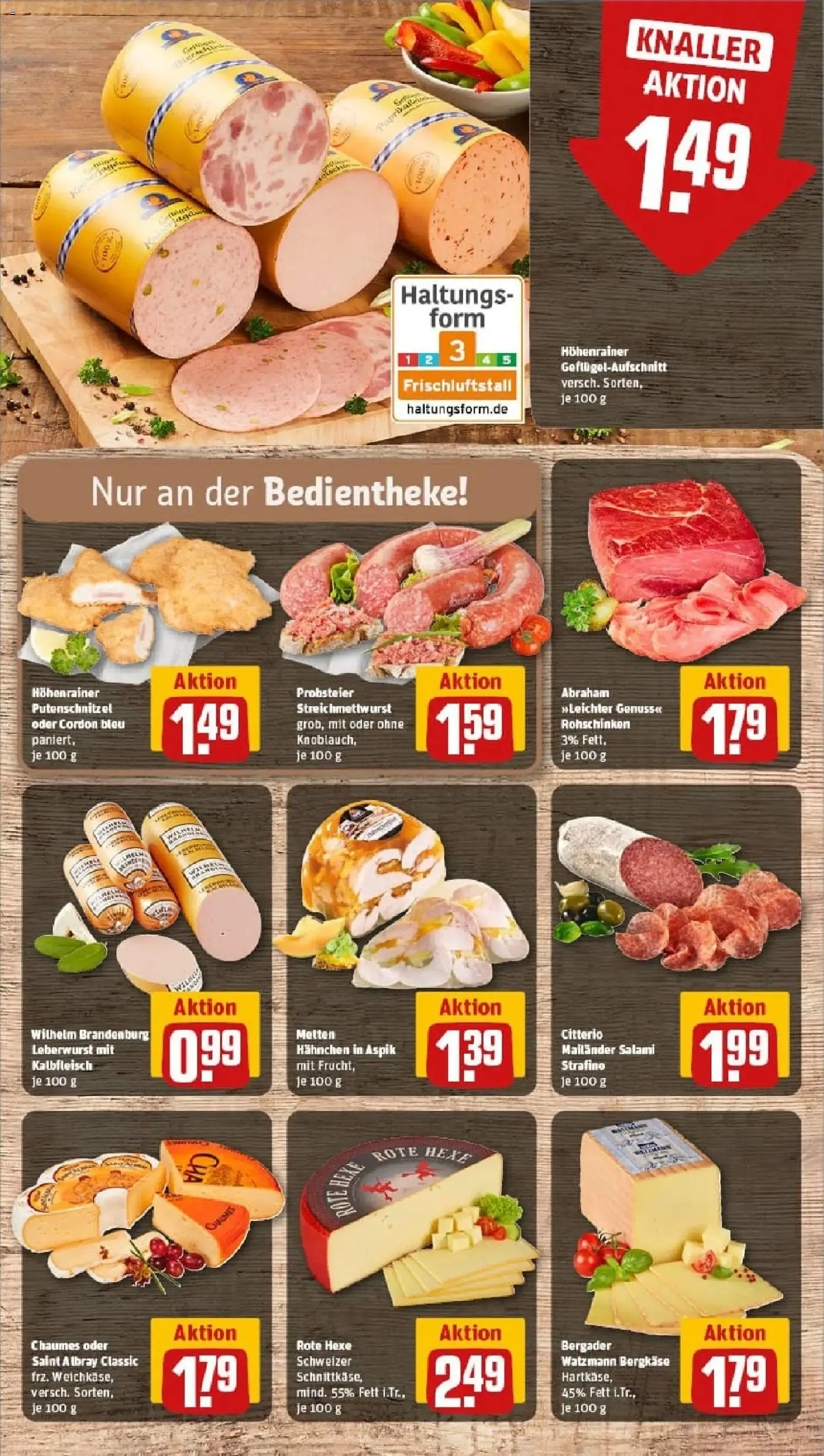 Rewe prospekt Bad Laasphe	 – gültig ab 26.01.2026 | Seite: 9 | Produkte: Hahnchen, Putenschnitzel, Salami