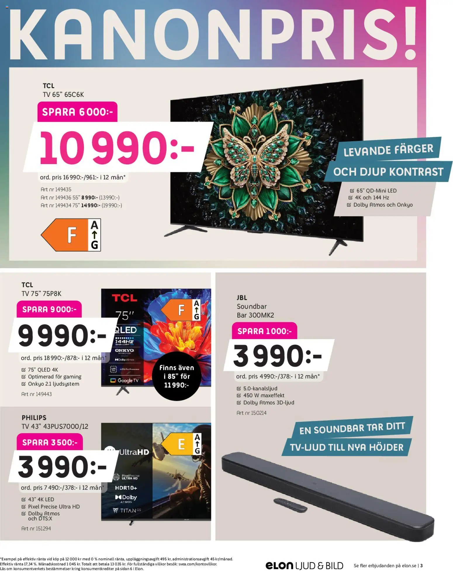 Elon reklamblad aktuell från 27.04.2026 | Sida: 16 | Produkter: Tv