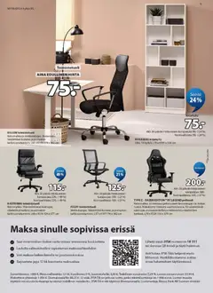 JYSK-mainoslehti voimassa 23.04.2026 alkaen | Sivu: 9 | Tuotteet: Niskatyyny, Kirjahylly, Voi, Toimistotuoli