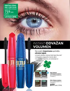 Ultra Volume vodootporna maskara, 10 ml - pregled AVON kataloga - važi od 01.02.2026 | Strana: 56 | Proizvode: Maskara