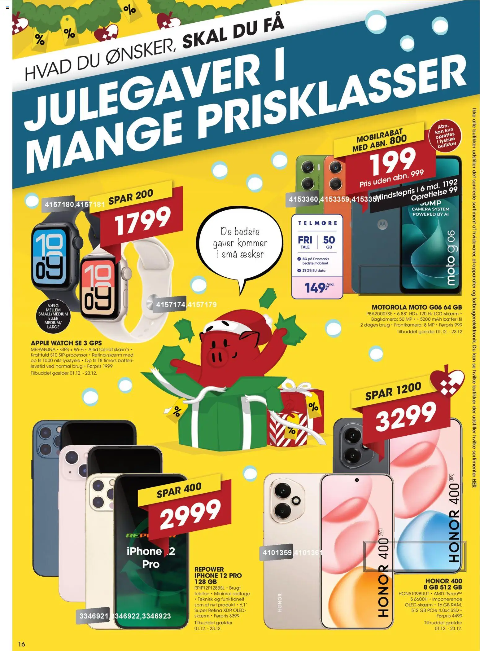 Punkt1 tilbudsavis – gyldig fra 01.12.2025 | Side: 16 | Produkter: Telefon, GPS, Batteri, SSD