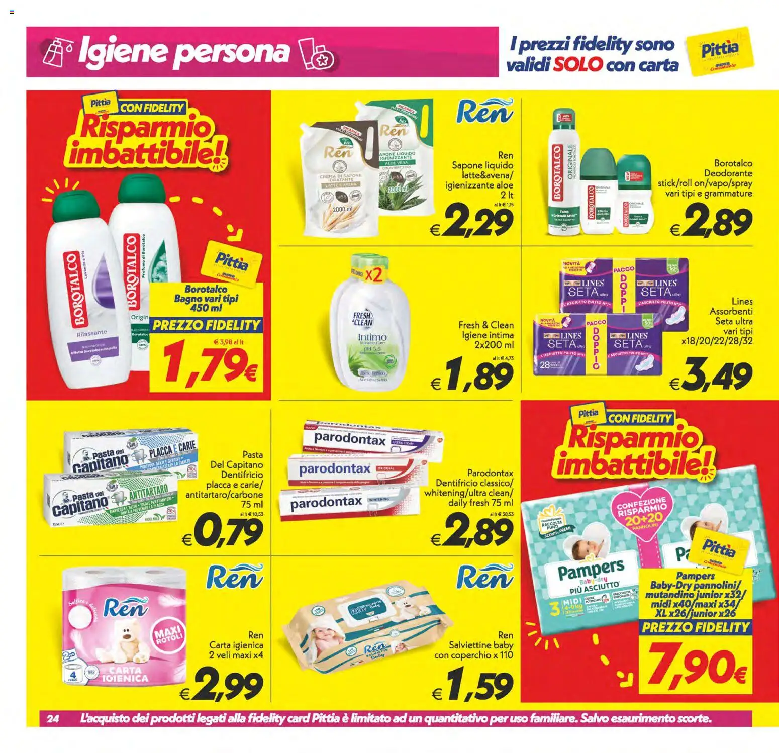 Volantino SuperConveniente del 24.10.2025 | Pagina: 24 | Prodotti: Deodorante, Intimo, Aloe vera, Profumo