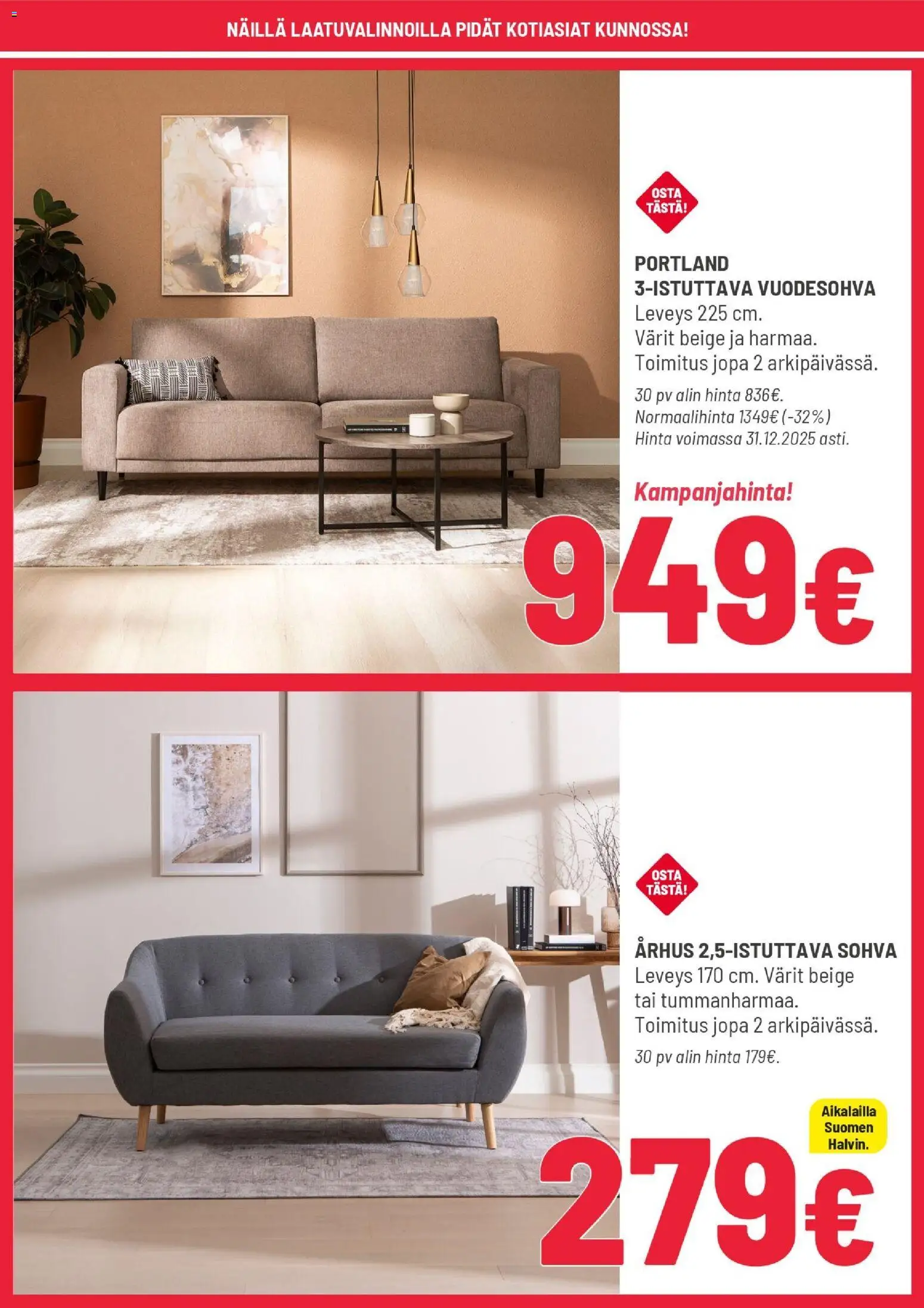 Masku tarjoukset – voimassa 26.12.2025 alkaen | Sivu: 4 | Tuotteet: Sohva