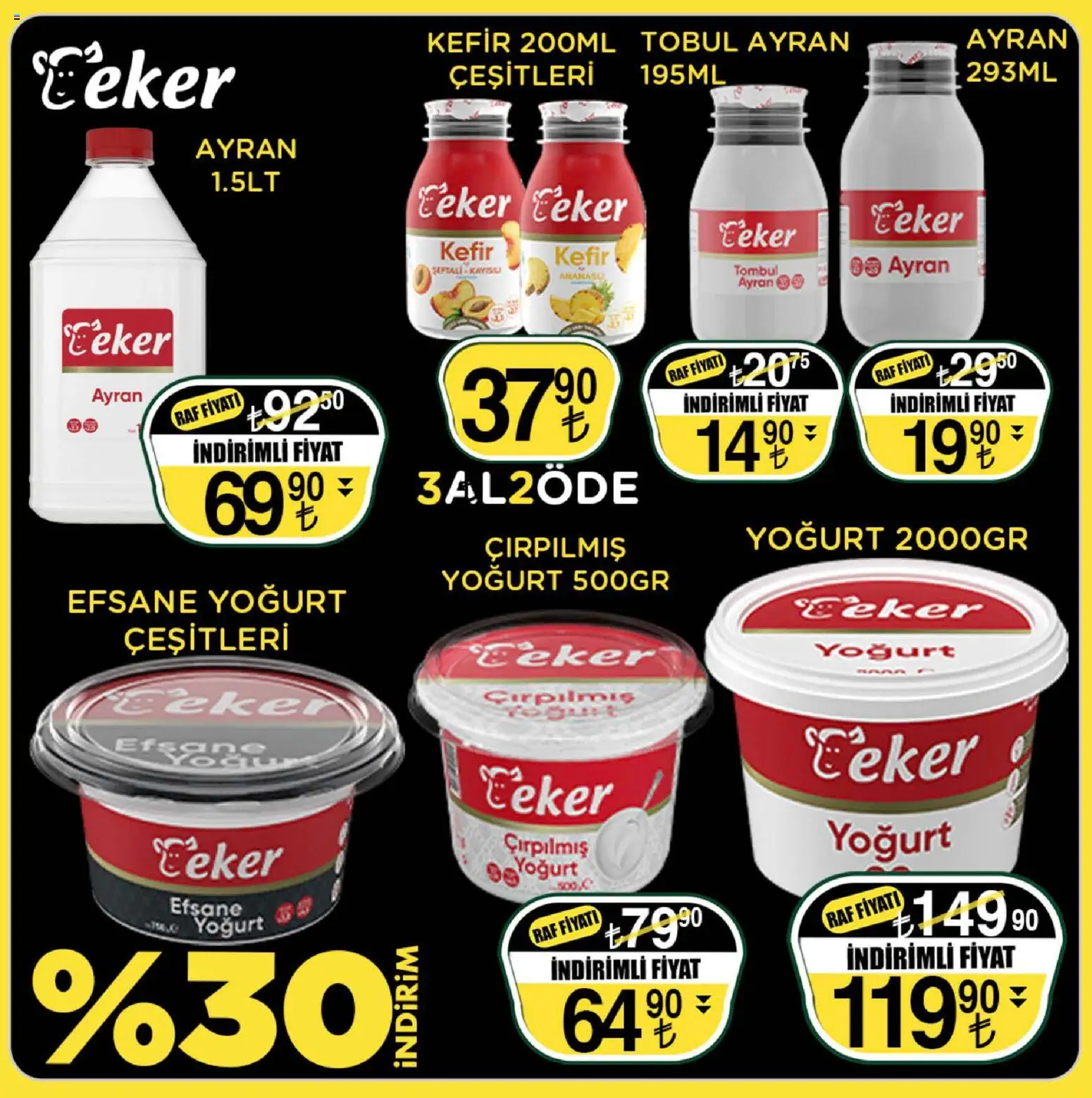 Sarıyer Katalog - 13.03.2026 tarihinden itibaren geçerlidir | Sayfa: 15 | Ürünler: Raf, Kefir, Yoğurt, Şeker