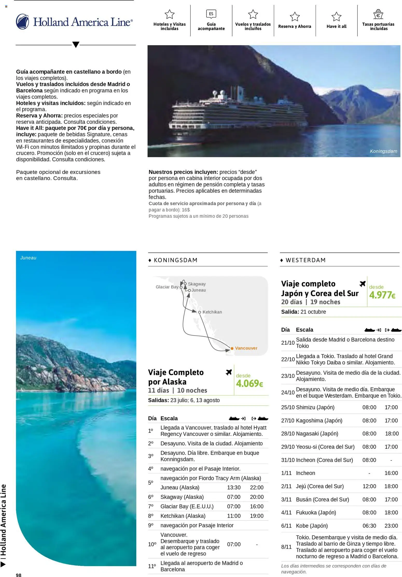 Viajes El Corte Inglés Cruceros marítimos │ válido desde el 01.01.2026 | Página: 99 | Productos: Navegación