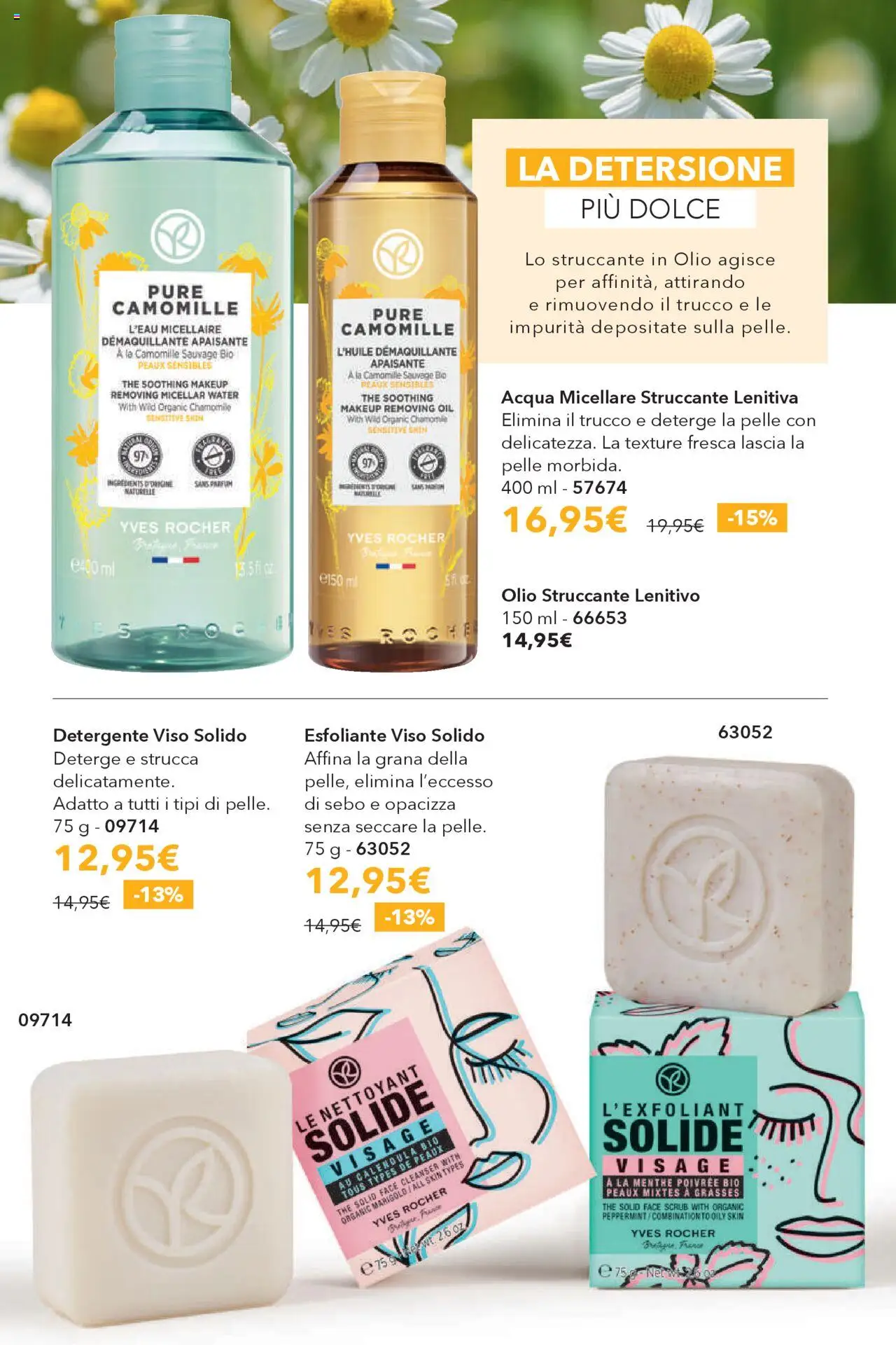 Volantino Yves Rocher del 31.07.2025 | Pagina: 34 | Prodotti: Acqua micellare, Detergente, Scrub, Acqua