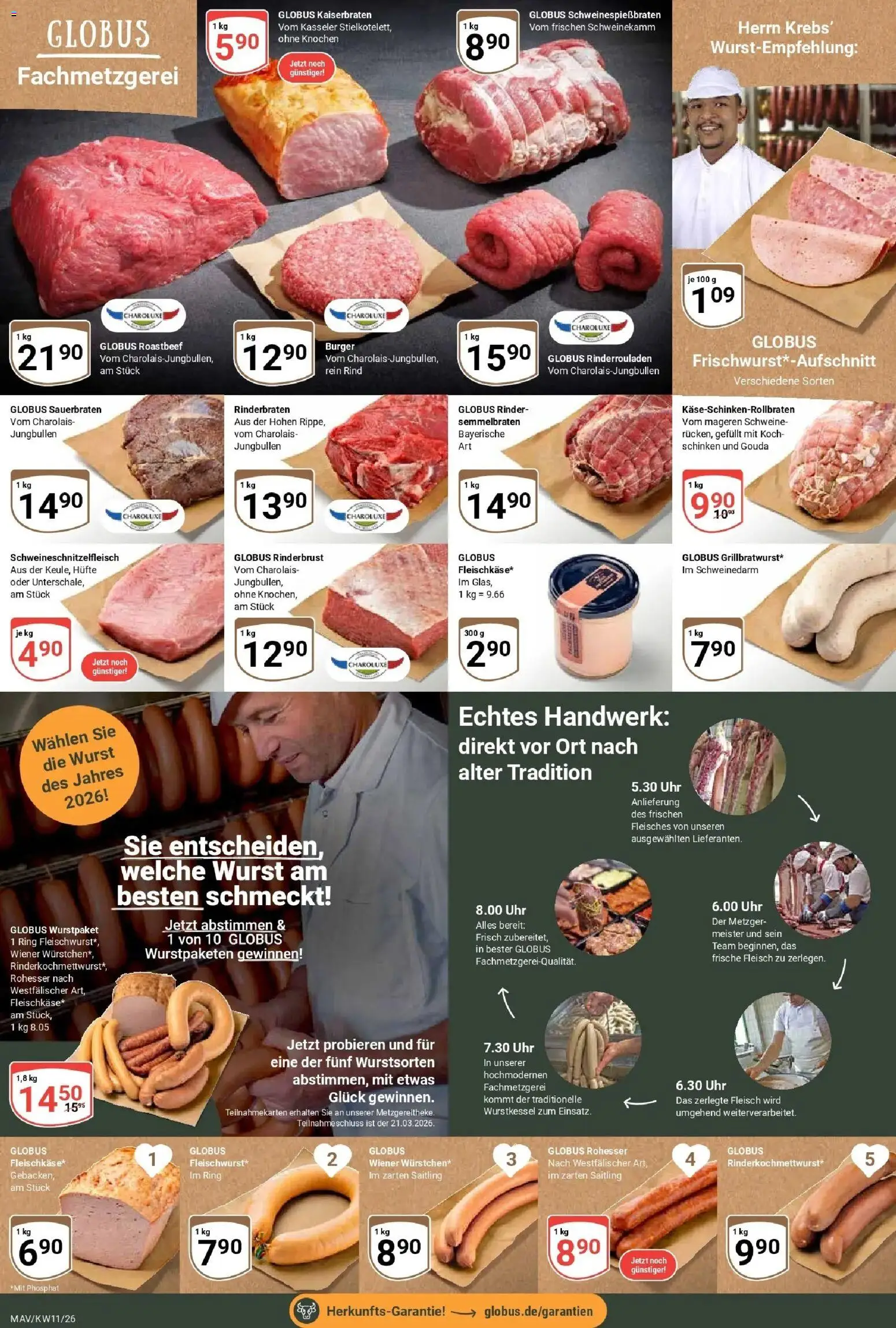 Globus prospekt Mannheim	 – gültig ab 09.03.2026 | Seite: 9 | Produkte: Wiener wurstchen, Gouda, Burger, Schinken