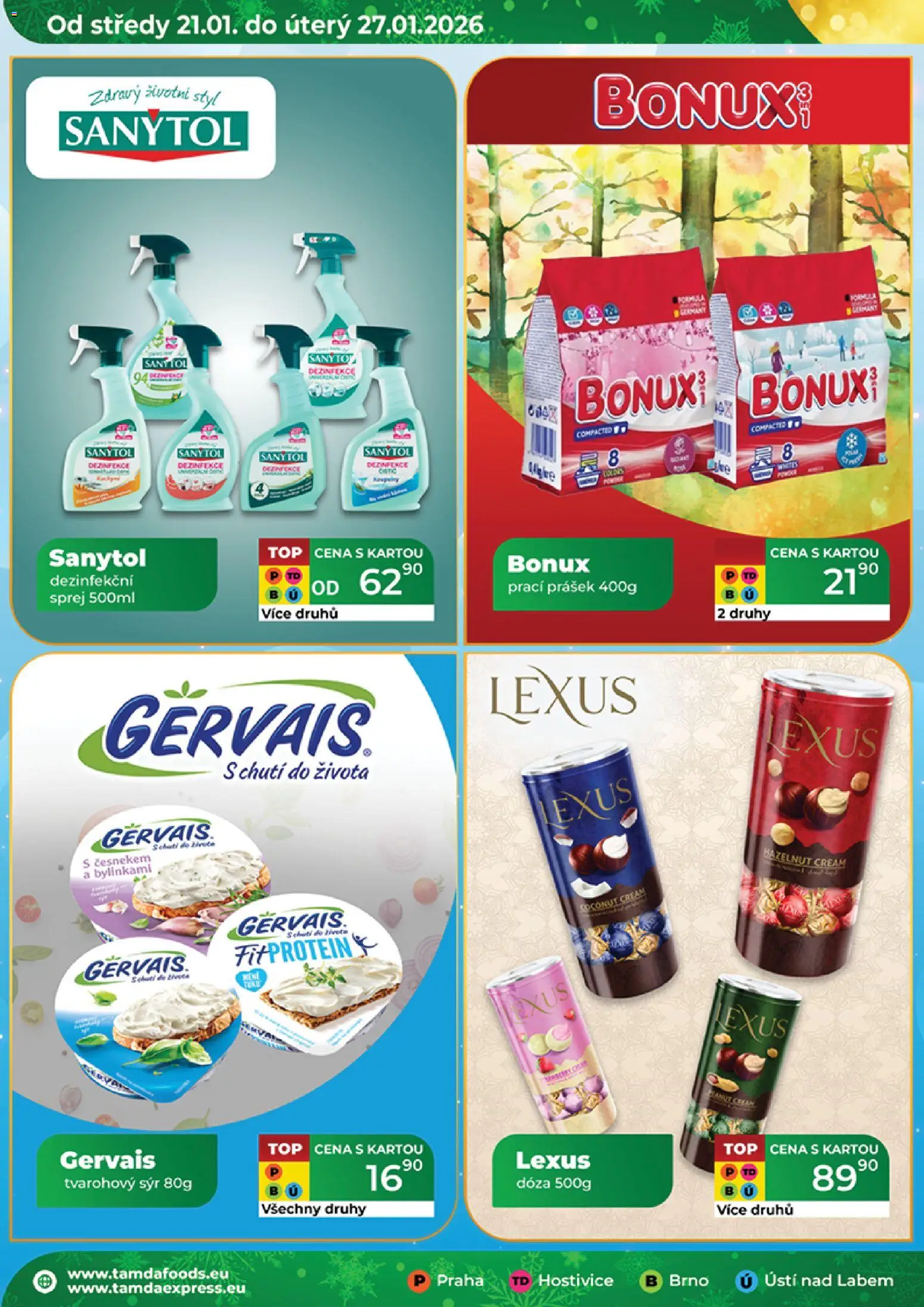 Tamda Foods leták od 21.01.2026 | Strana: 22 | Produkty: Sýr, Prací Prášek, Sanytol, Bonux