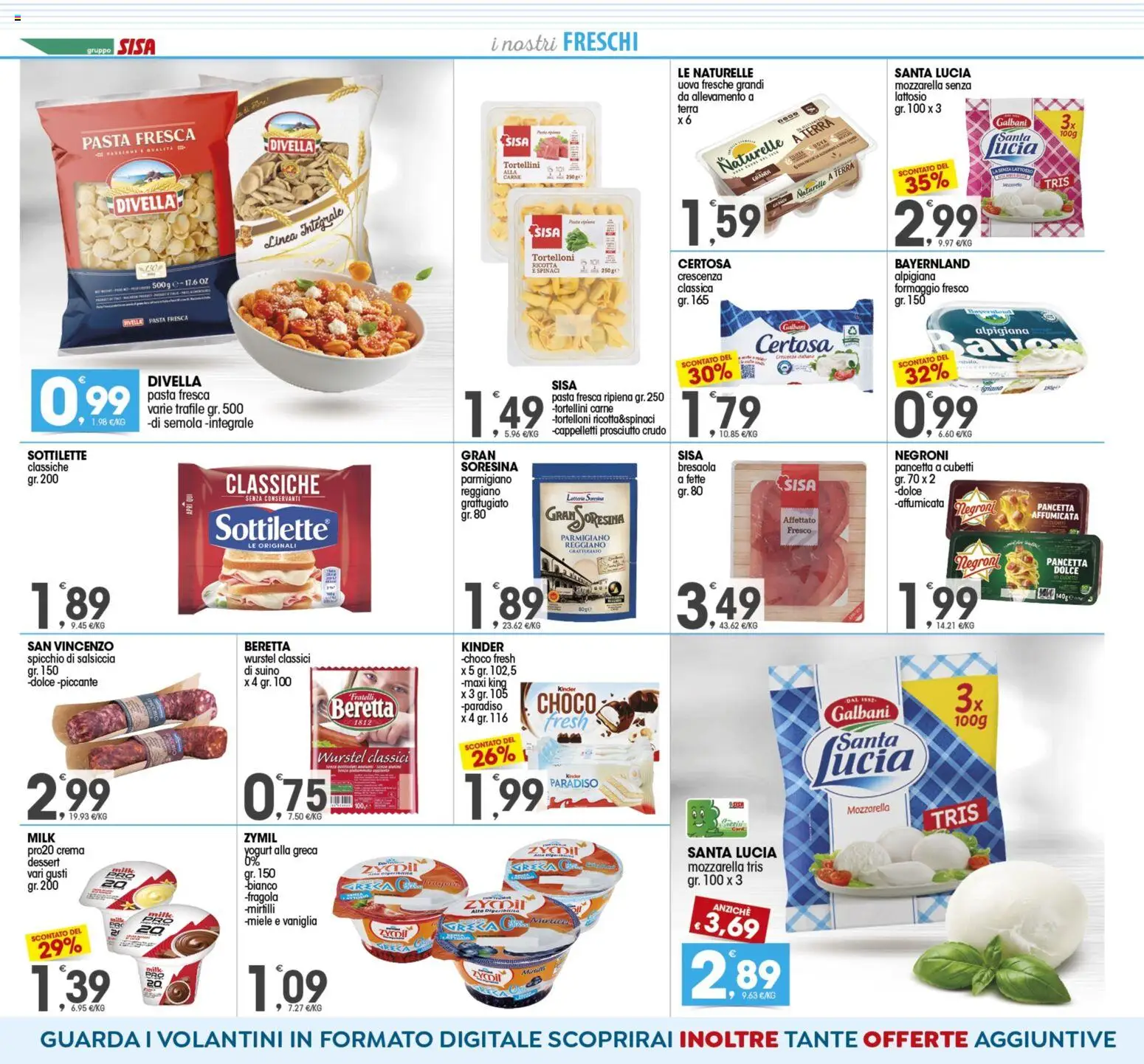 Volantino SISA del 14.11.2025 | Pagina: 4 | Prodotti: Prosciutto Crudo, Suino, Crescenza, Terra