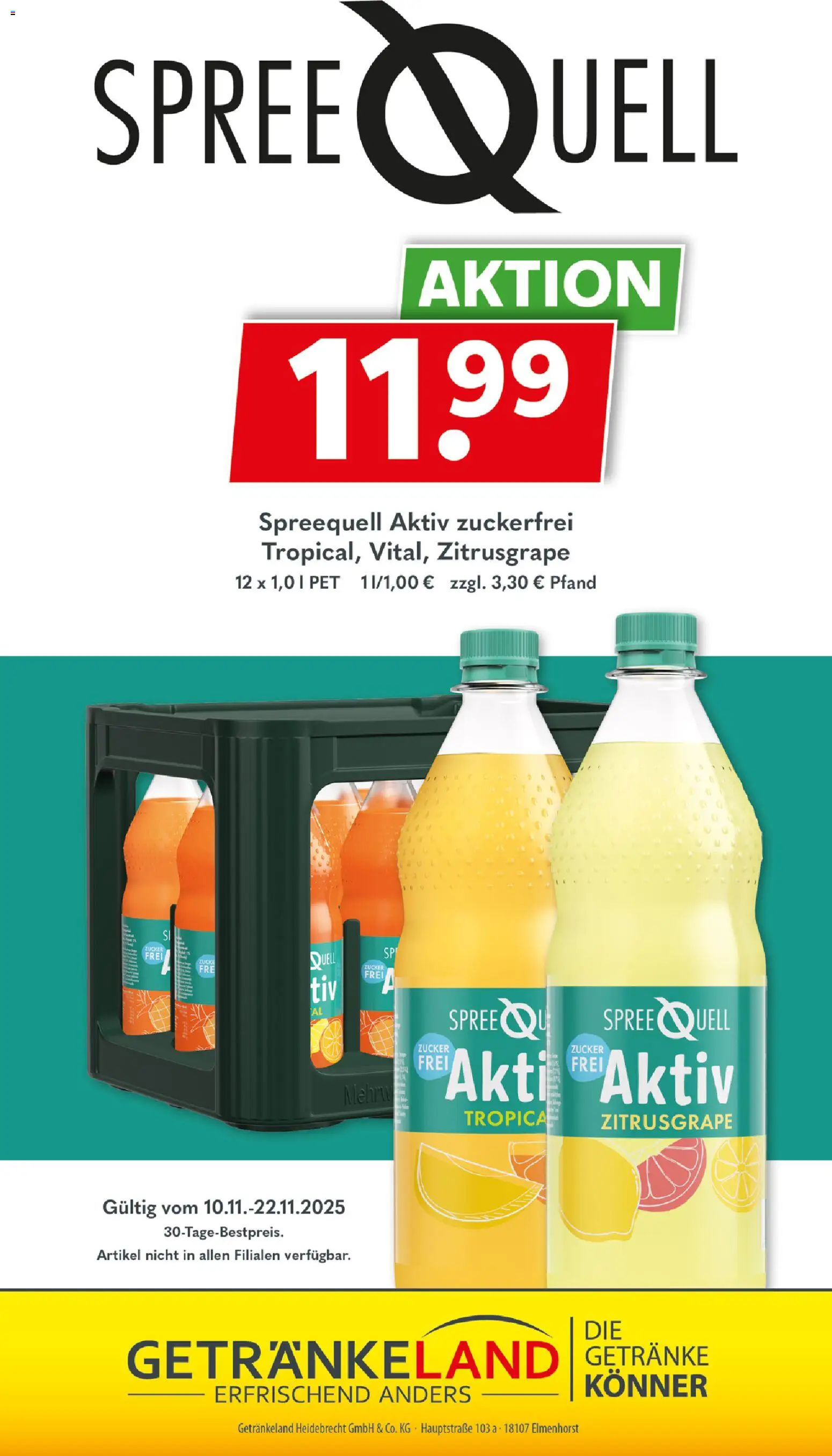 Getränkeland Prospekt 	 – gültig ab 10.11.2025 | Seite: 11 | Produkte: Zucker