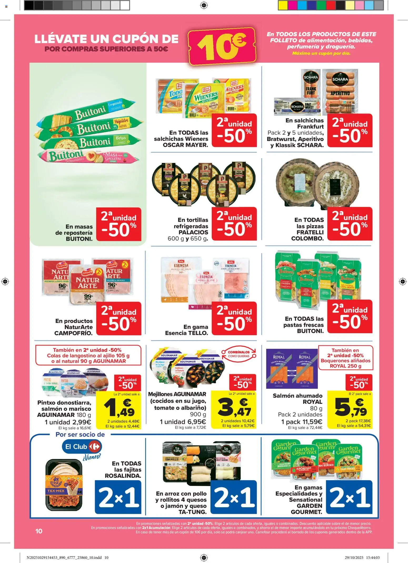 Carrefour folleto │ válido desde el 14.11.2025 | Página: 10 | Productos: Arroz, Horno, Salmón ahumado, Langostino