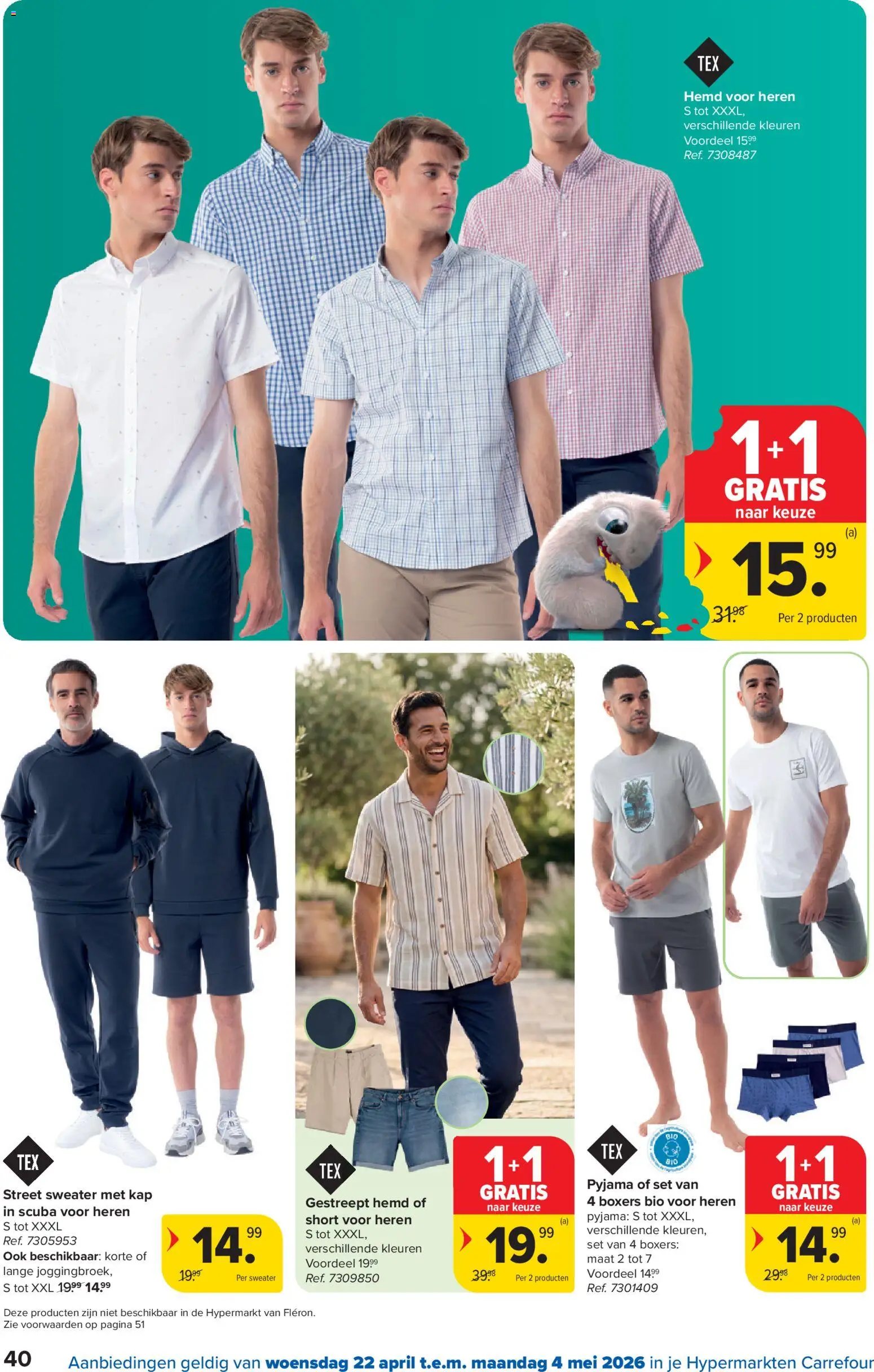 {H1} | Pagina: 40 | Producten: Boxers, Sweater, Hemd, Pyjama