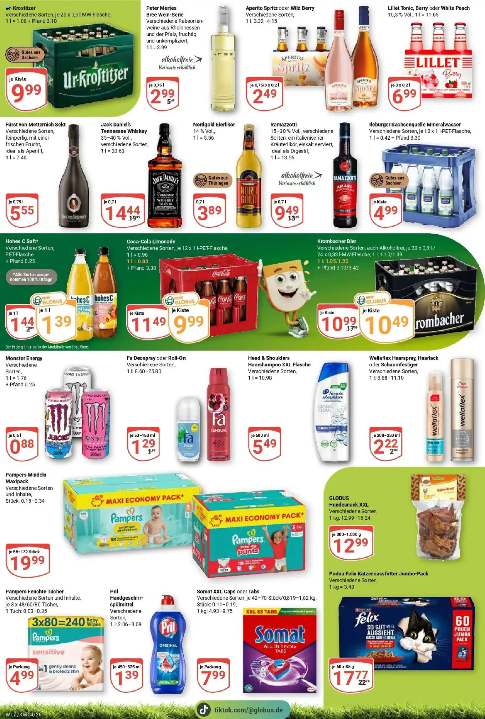 Globus prospekt Weischlitz	 – gültig ab 30.03.2026 | Seite: 9 | Produkte: Bier, Jack Daniel's, Mineralwasser, Hohes c