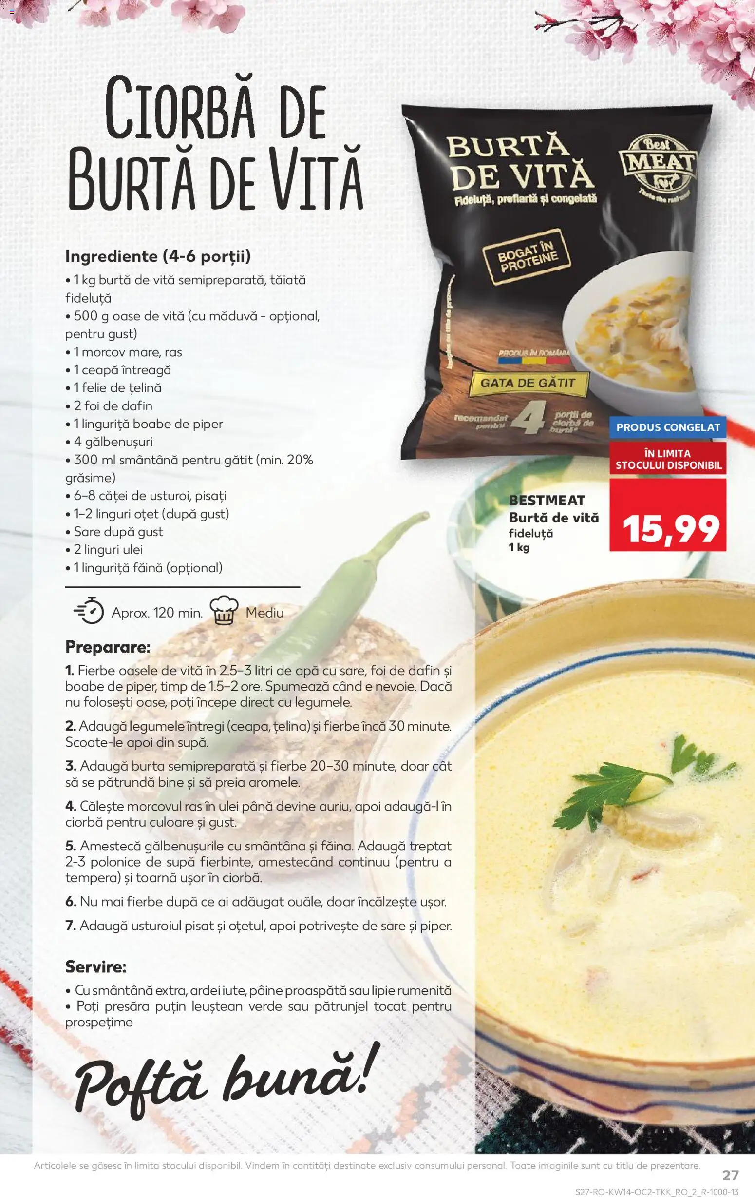 Noul catalog Kaufland – valabil de la 01.04.2026 | Pagină: 27 | Produse: Țelină, Pâine, Făină, Sare