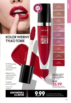 Pogląd oferty "Oriflame Katalog 4 2026" - ważna od 04.03.2026 | Strona: 85 | Produkty: Pomadka, Makijaż, Konturówka