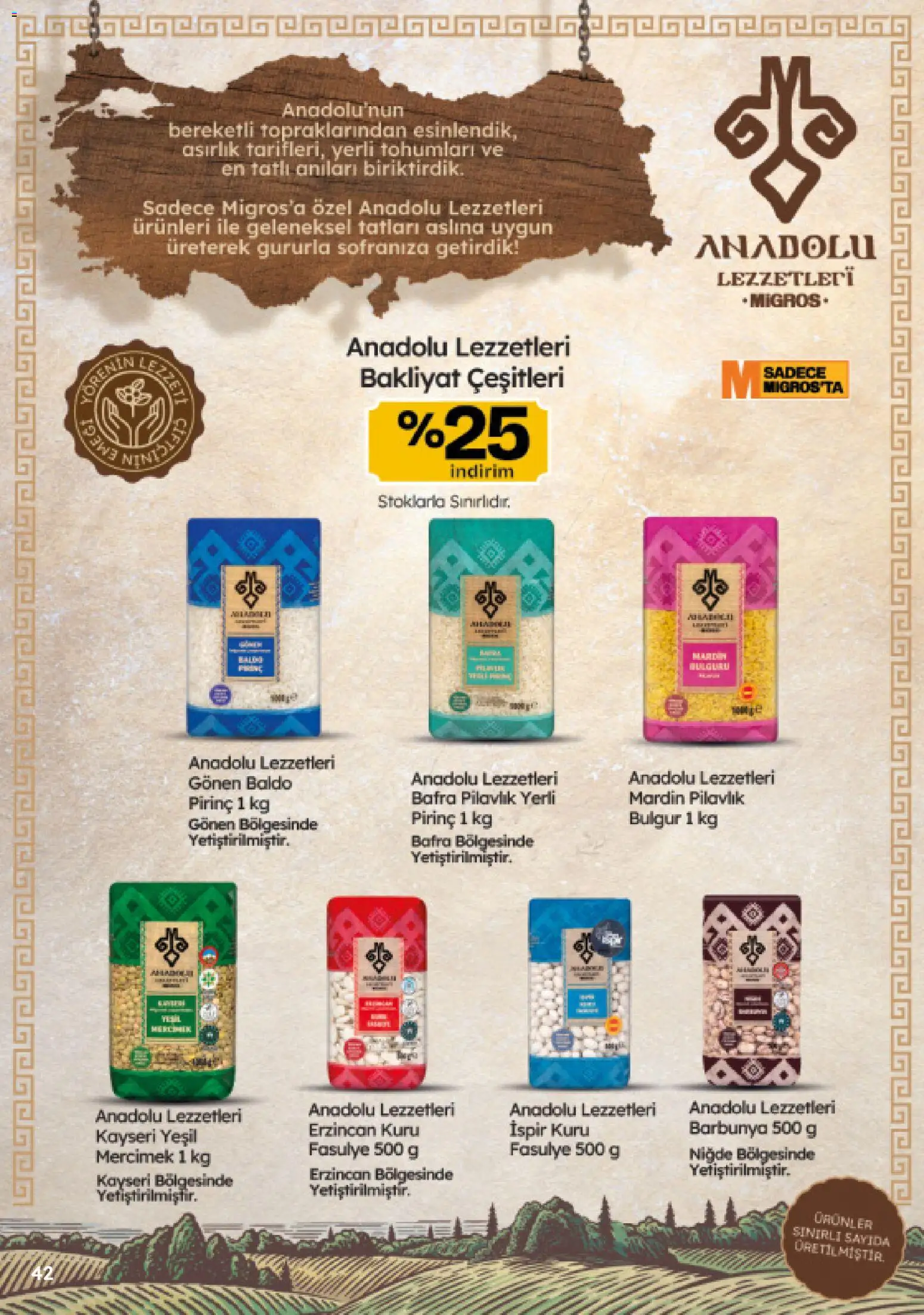 Migros Katalog - Migroskop - 16.04.2026 tarihinden itibaren geçerlidir | Sayfa: 42 | Ürünler: Fasulye, Ravioli, Pirinç, Barbunya