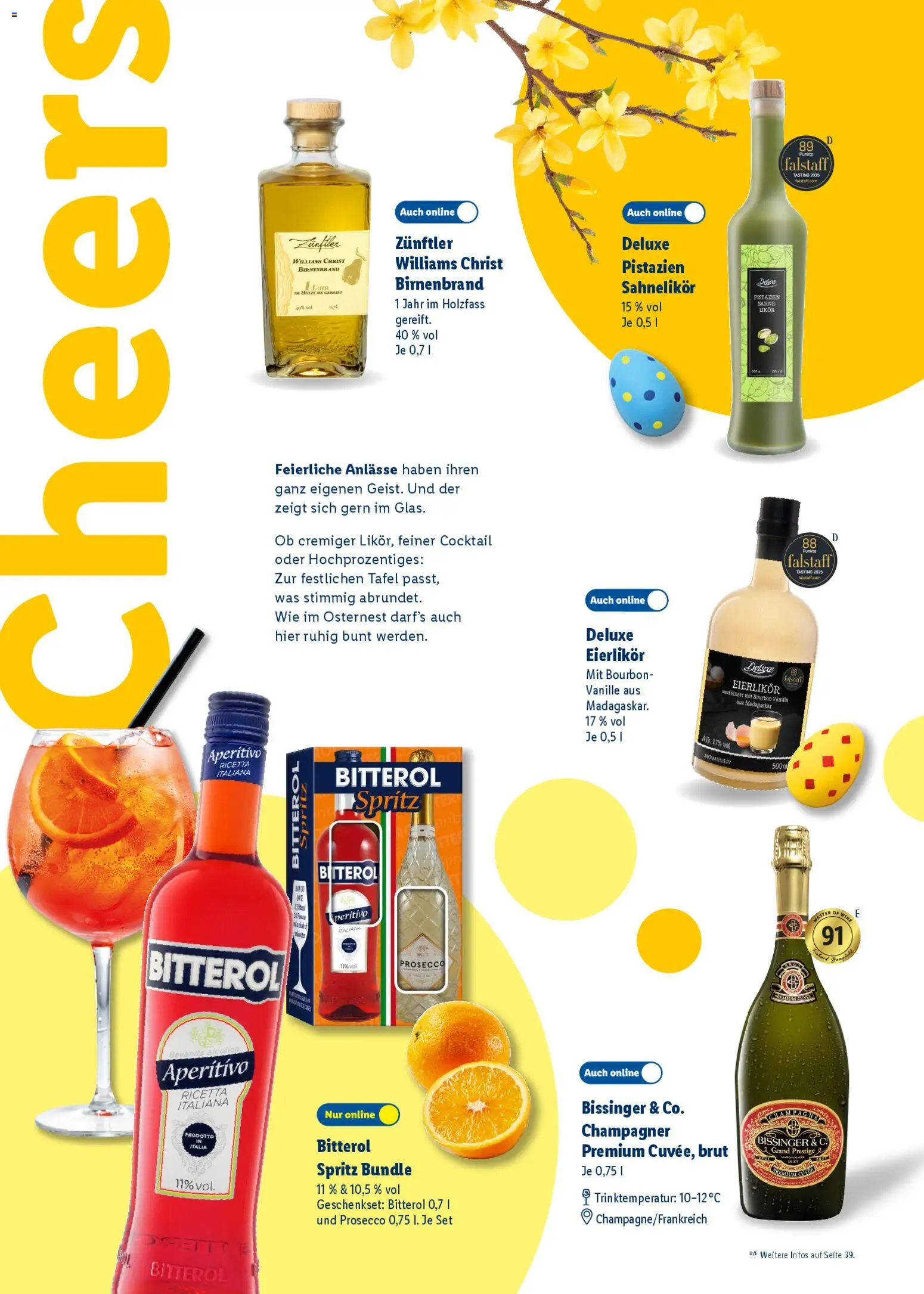 Lidl Německo leták - Ostern gemeinsam genießen od 09.03.2026 | Strana: 44 | Produkty: Bourbon, Bitterol, Aperitivo, Champagne