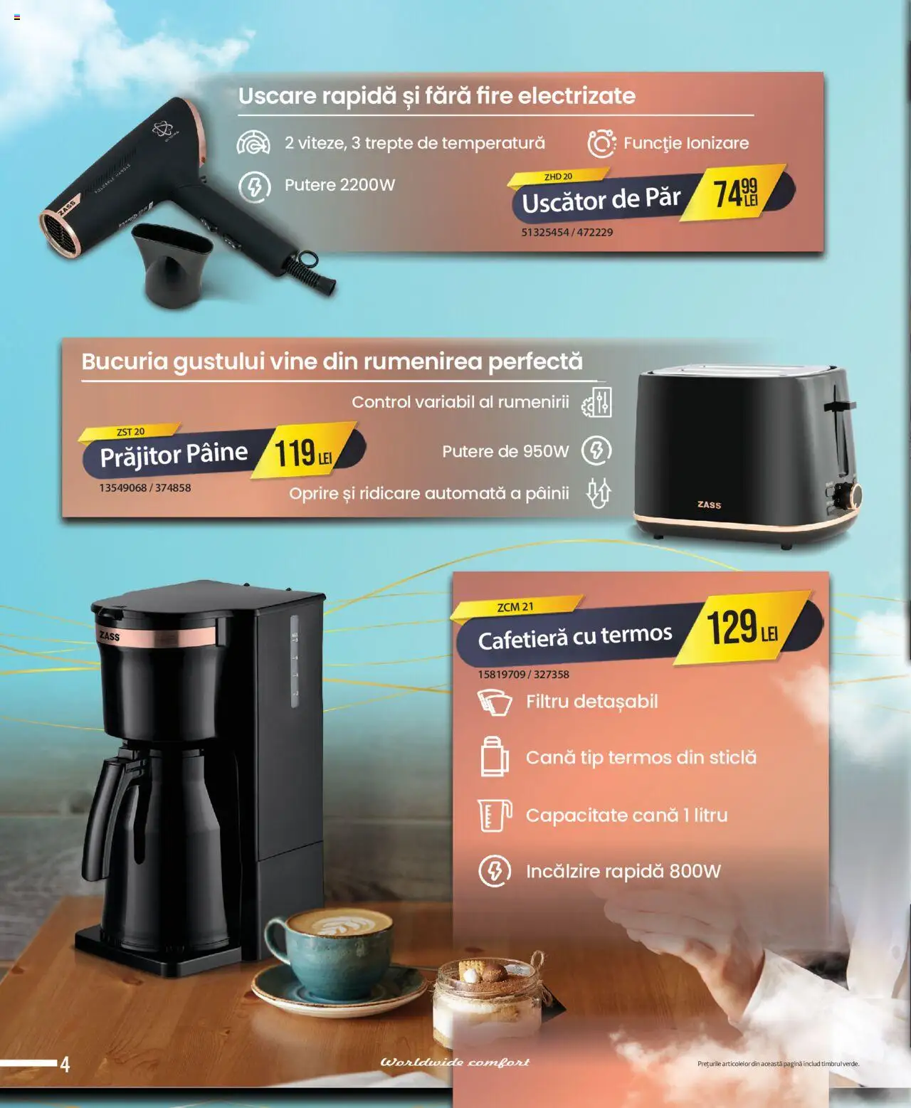 Catalog Selgros - Zass – valabil de la 01.08.2025 | Pagină: 4 | Produse: Uscător, Uscător De Păr, Termos, Pâine