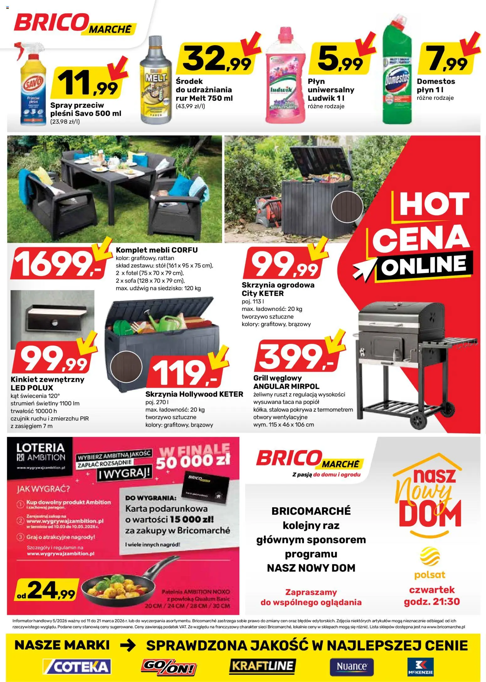 Brico Marché gazetka od 11.03.2026 | Strona: 16 | Produkty: Karta, Grill, Fotel, Patelnia